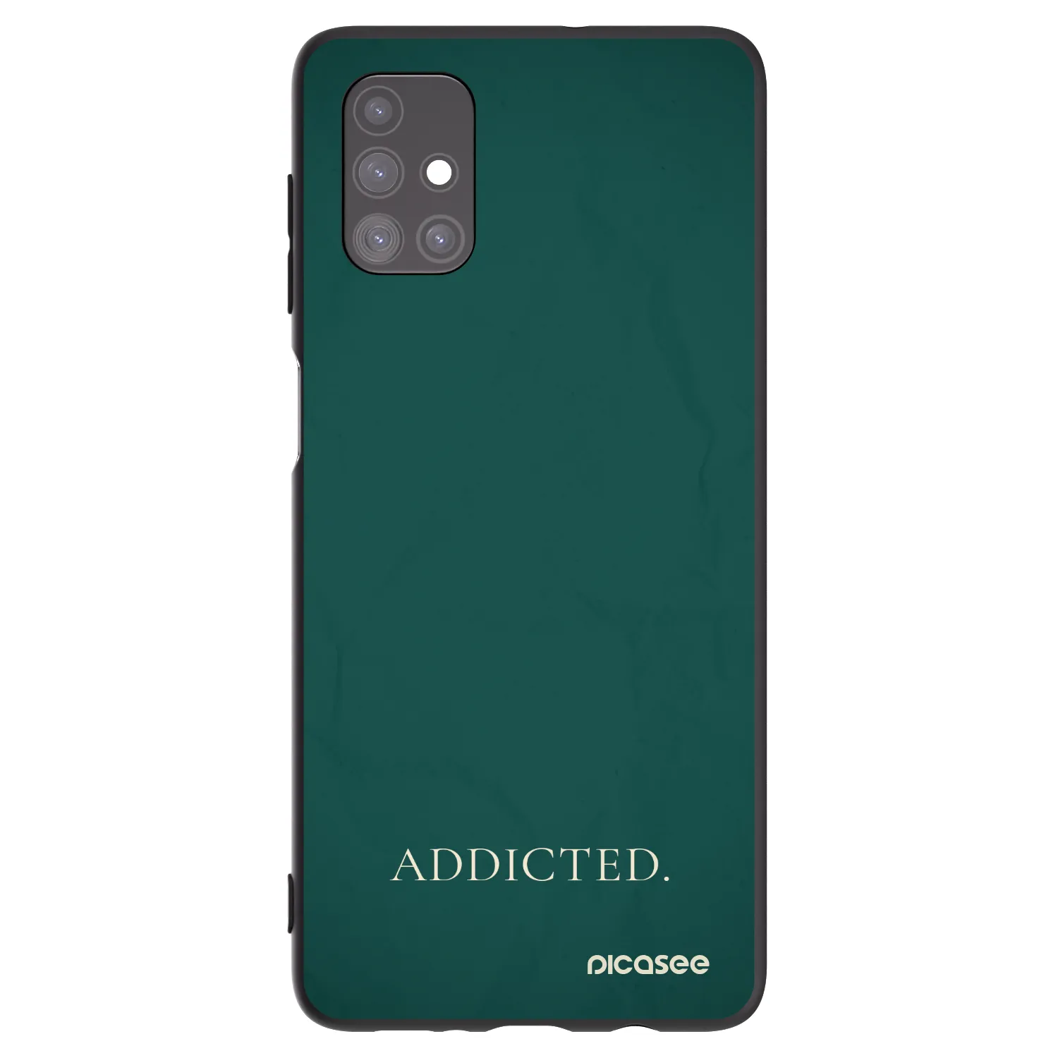 Picasee silikonowe czarne etui na Samsung Galaxy M51 M515F - Addicted