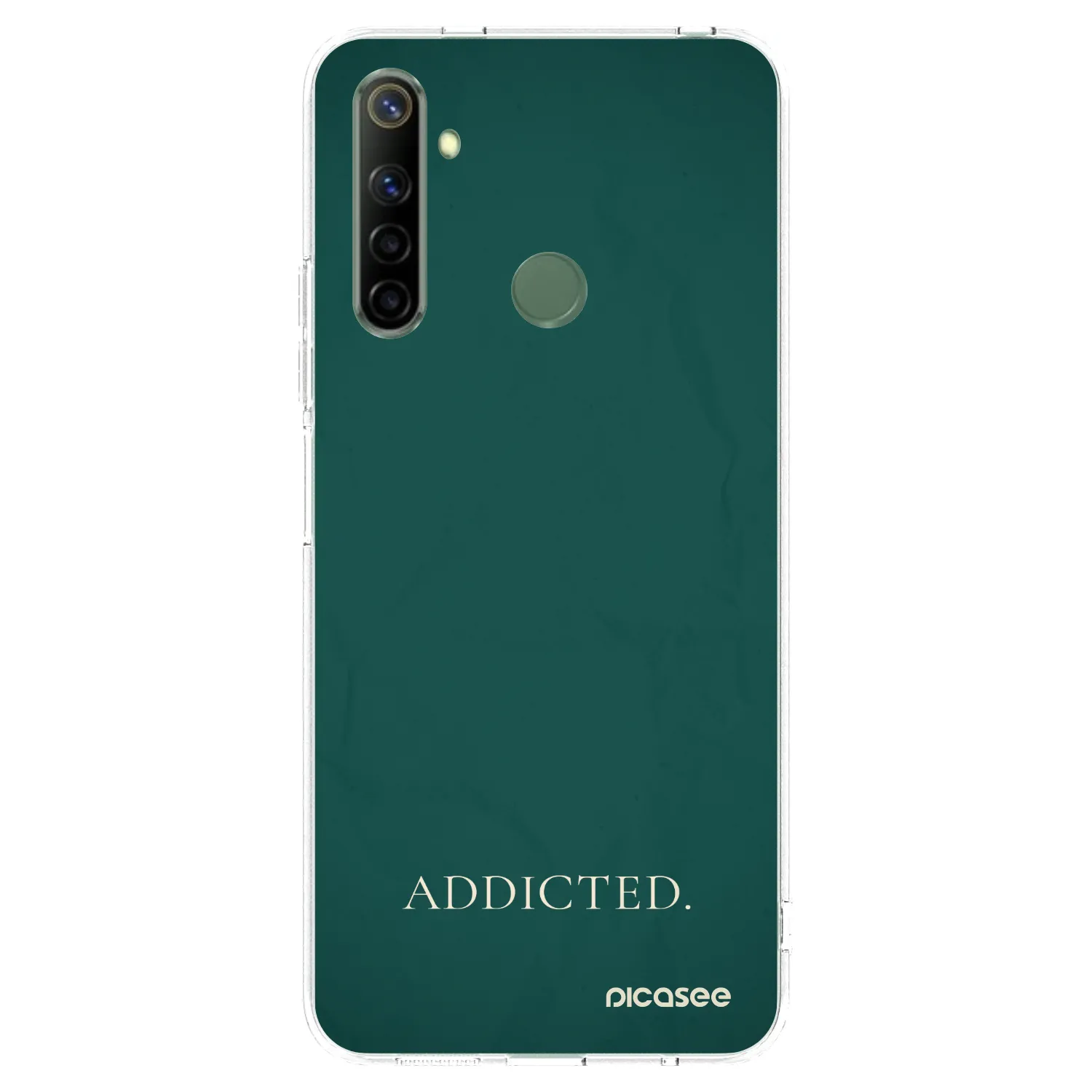 Picasee silikonowe przeźroczyste etui na Realme 6i - Addicted