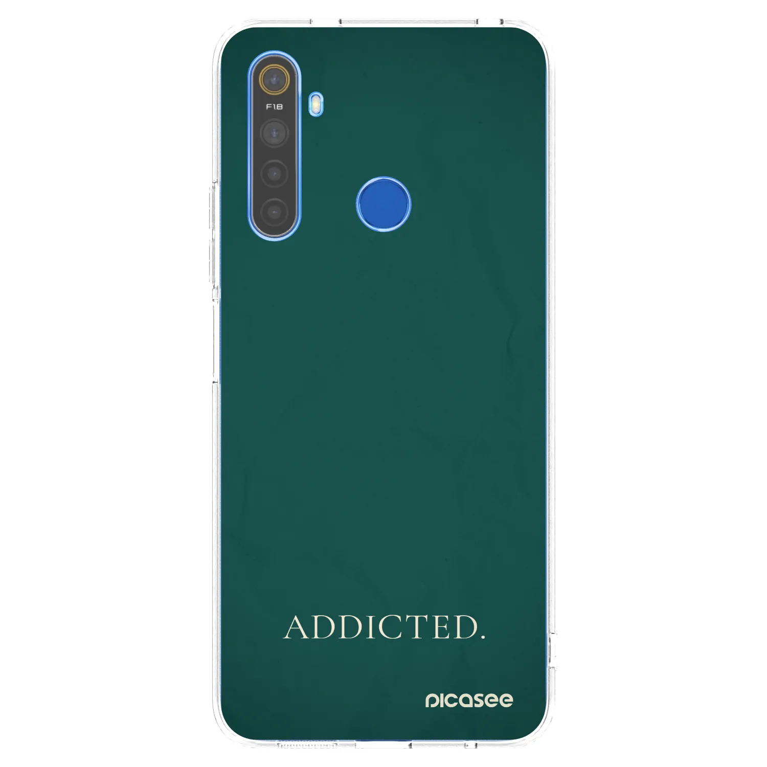Picasee silikonowe przeźroczyste etui na Realme 5 - Addicted