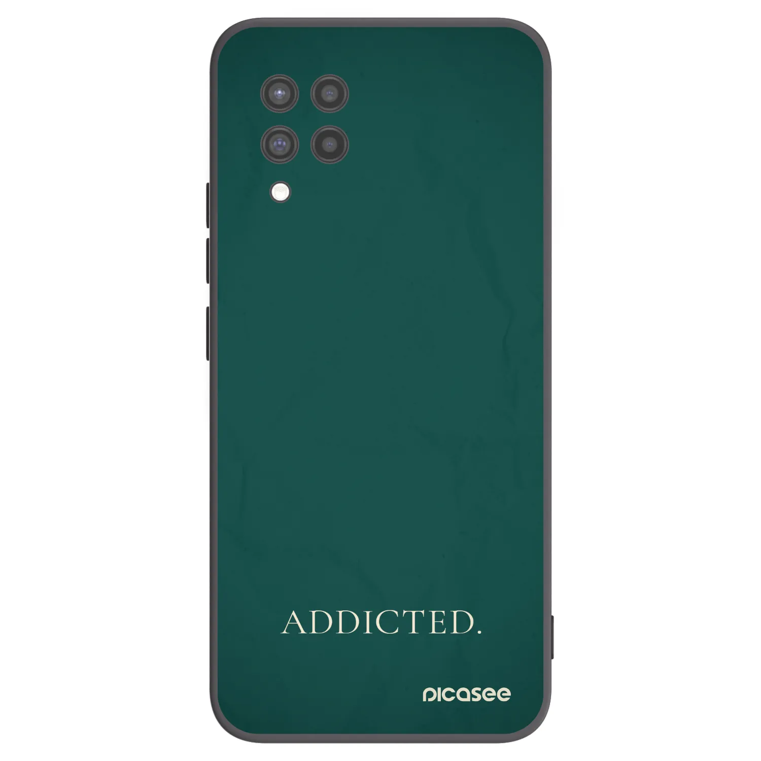Picasee silikonowe czarne etui na Samsung Galaxy A42 A426B - Addicted