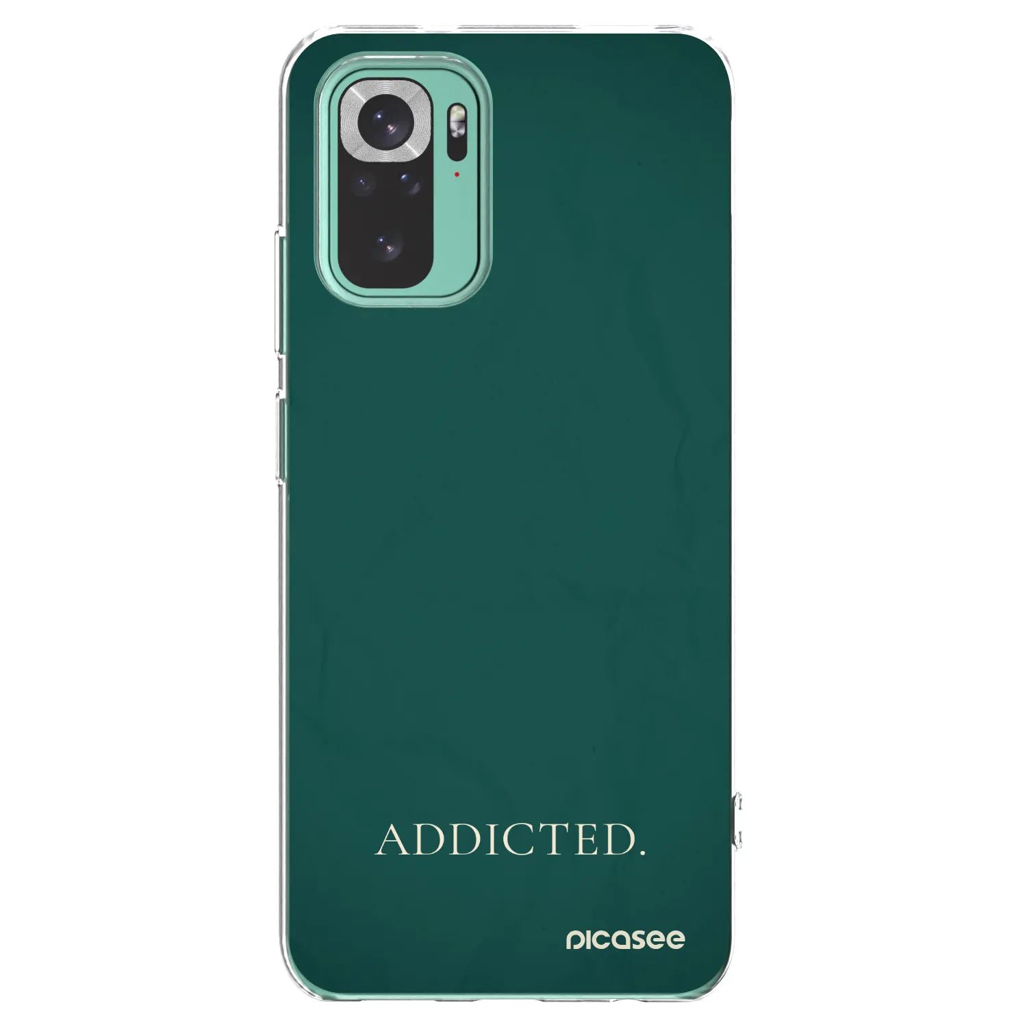 Picasee silikonowe przeźroczyste etui na Xiaomi Redmi Note 10 Pro - Addicted