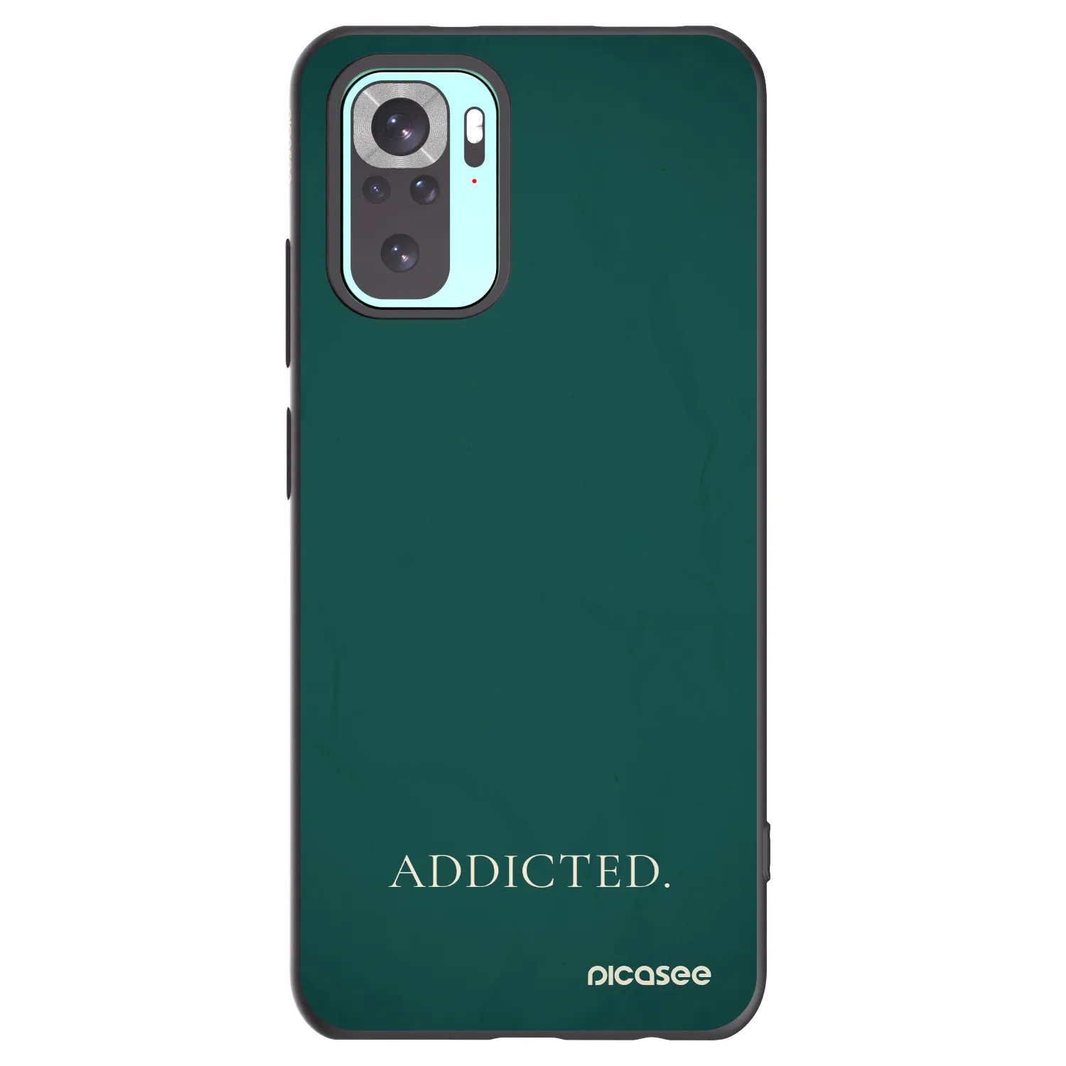 Picasee silikonowe czarne etui na Xiaomi Redmi Note 10 Pro - Addicted