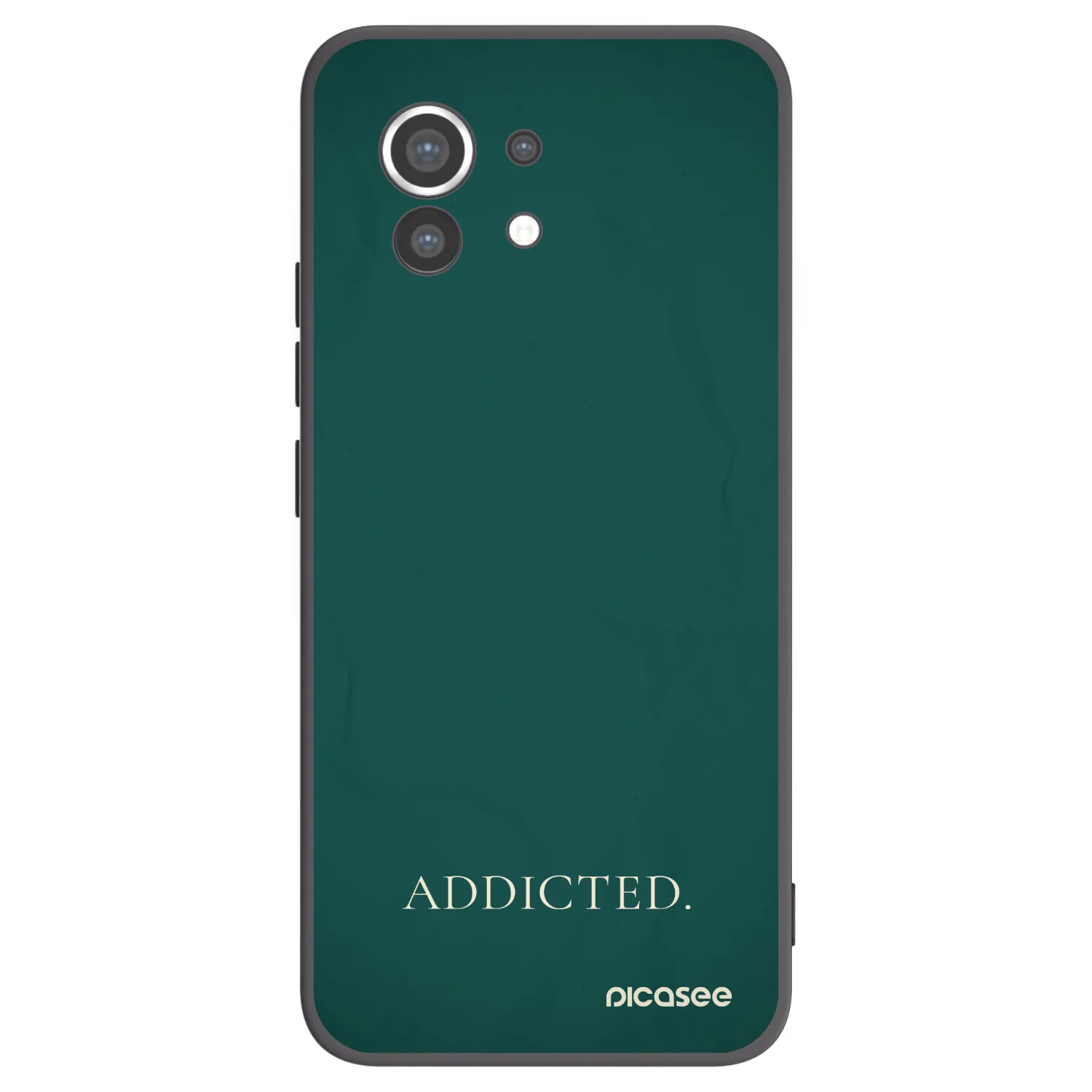 Picasee silikonowe czarne etui na Xiaomi Mi 11 - Addicted