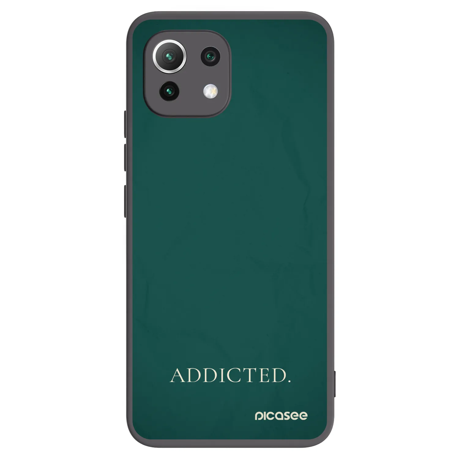Picasee silikonowe czarne etui na Xiaomi Mi 11 Lite - Addicted