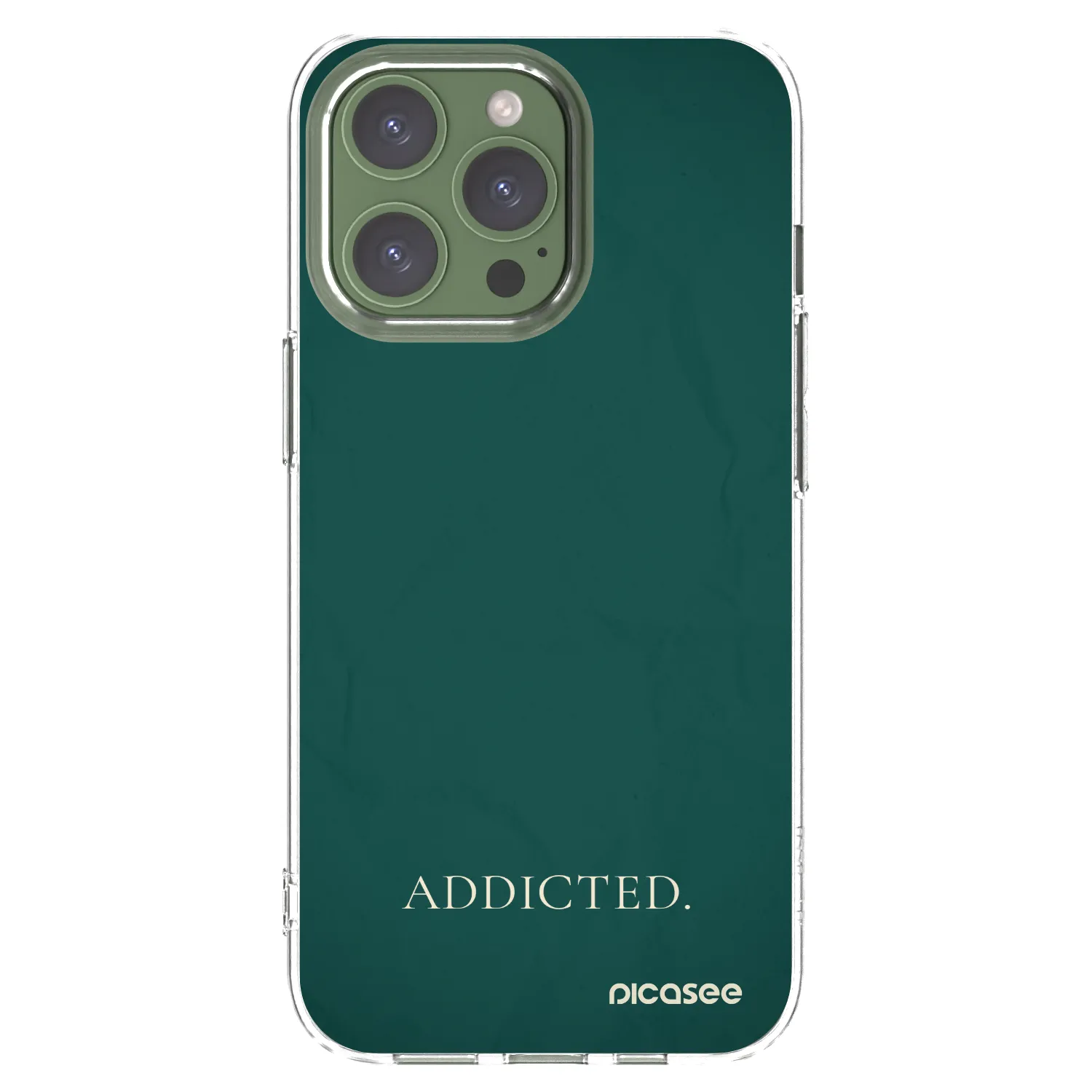 Picasee silikonowe przeźroczyste etui na Apple iPhone 13 Pro - Addicted
