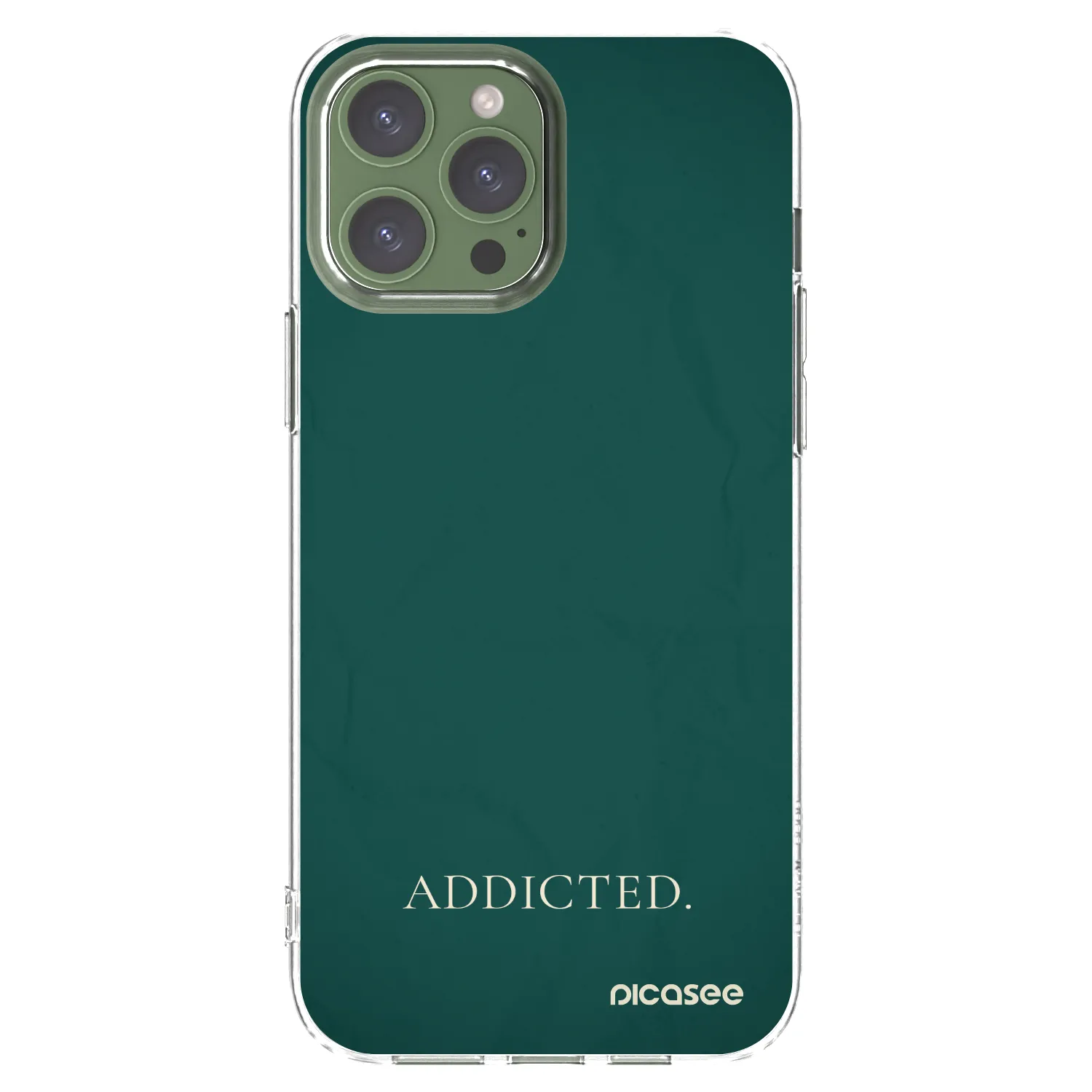Picasee silikonowe przeźroczyste etui na Apple iPhone 13 Pro Max - Addicted