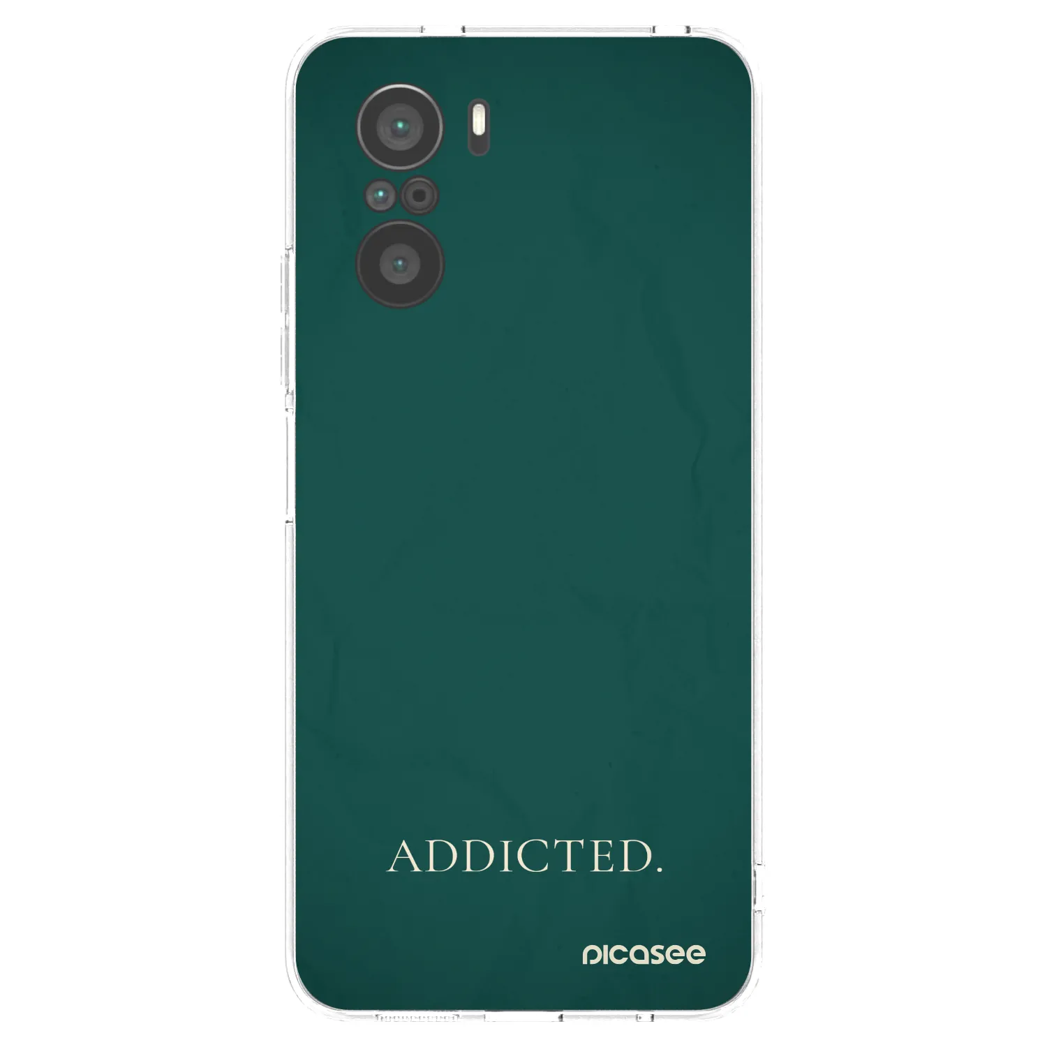 Picasee silikonowe przeźroczyste etui na Xiaomi Poco F3 - Addicted