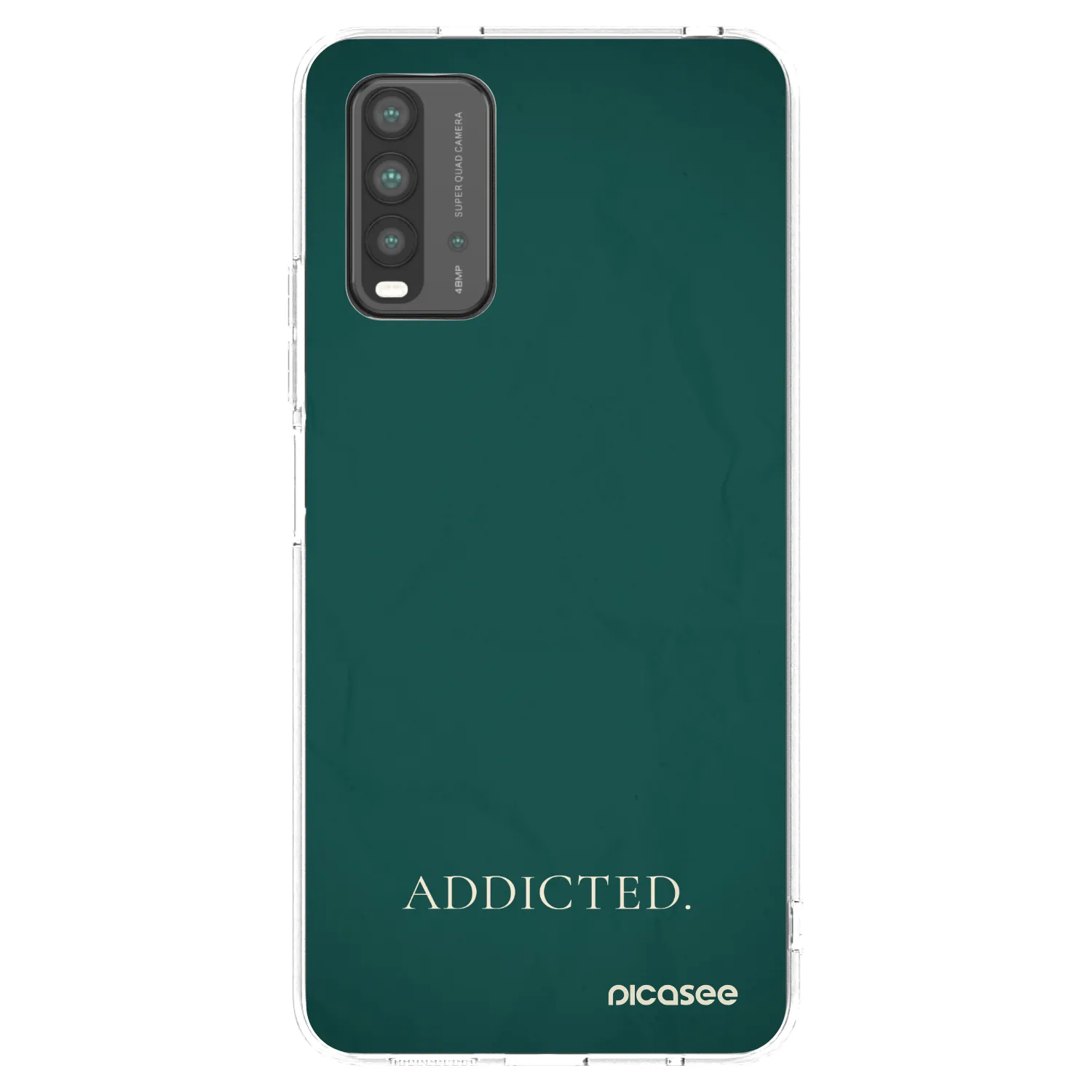 Picasee silikonowe przeźroczyste etui na Xiaomi Redmi 9T - Addicted