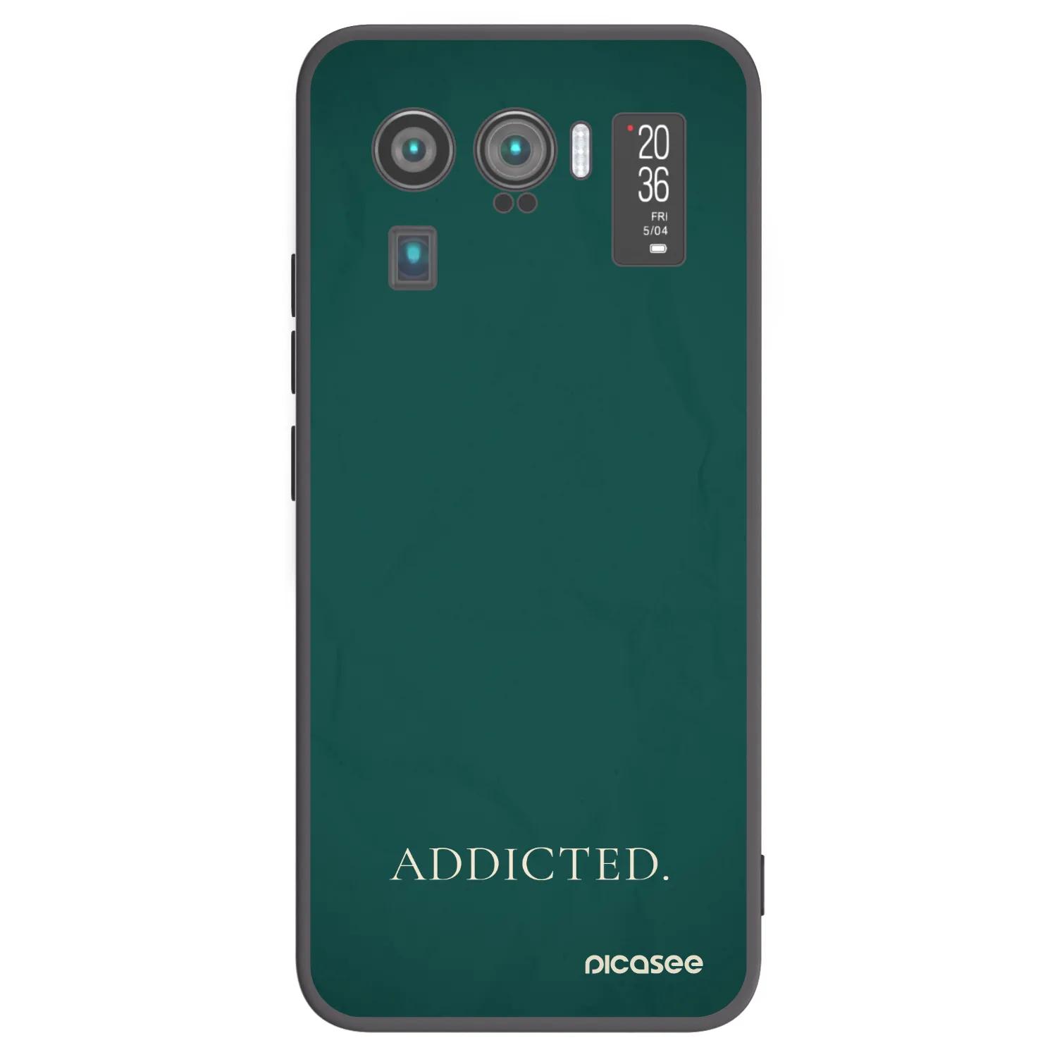 Picasee silikonowe czarne etui na Xiaomi Mi 11 Ultra - Addicted