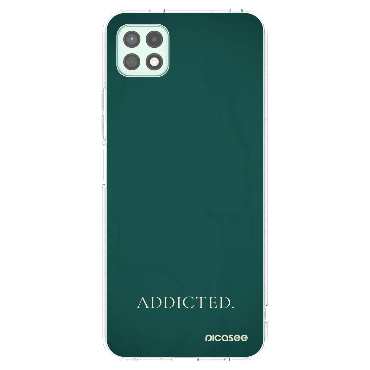 Picasee silikonowe przeźroczyste etui na Samsung Galaxy A22 A226B 5G - Addicted