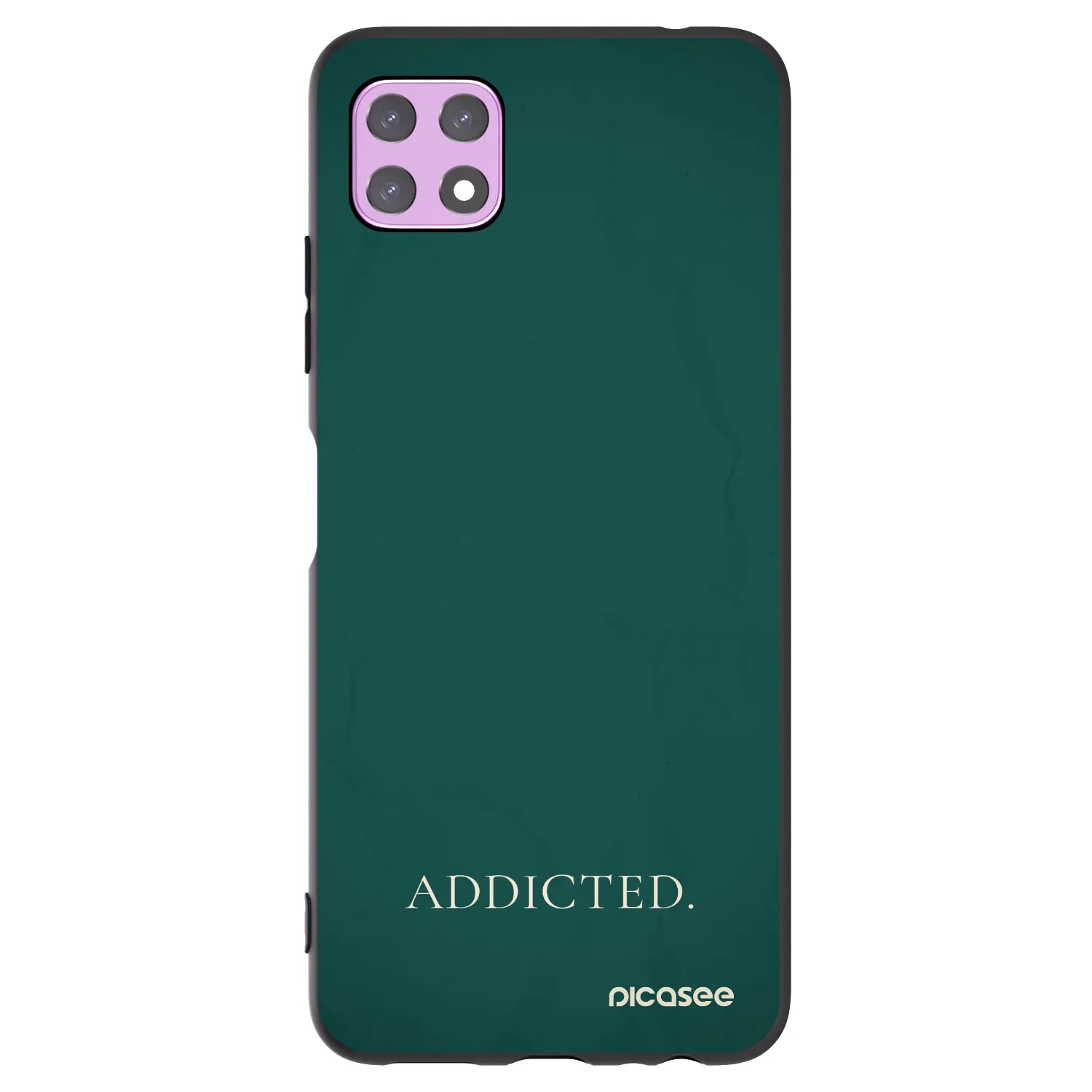 Picasee silikonowe czarne etui na Samsung Galaxy A22 A226B 5G - Addicted