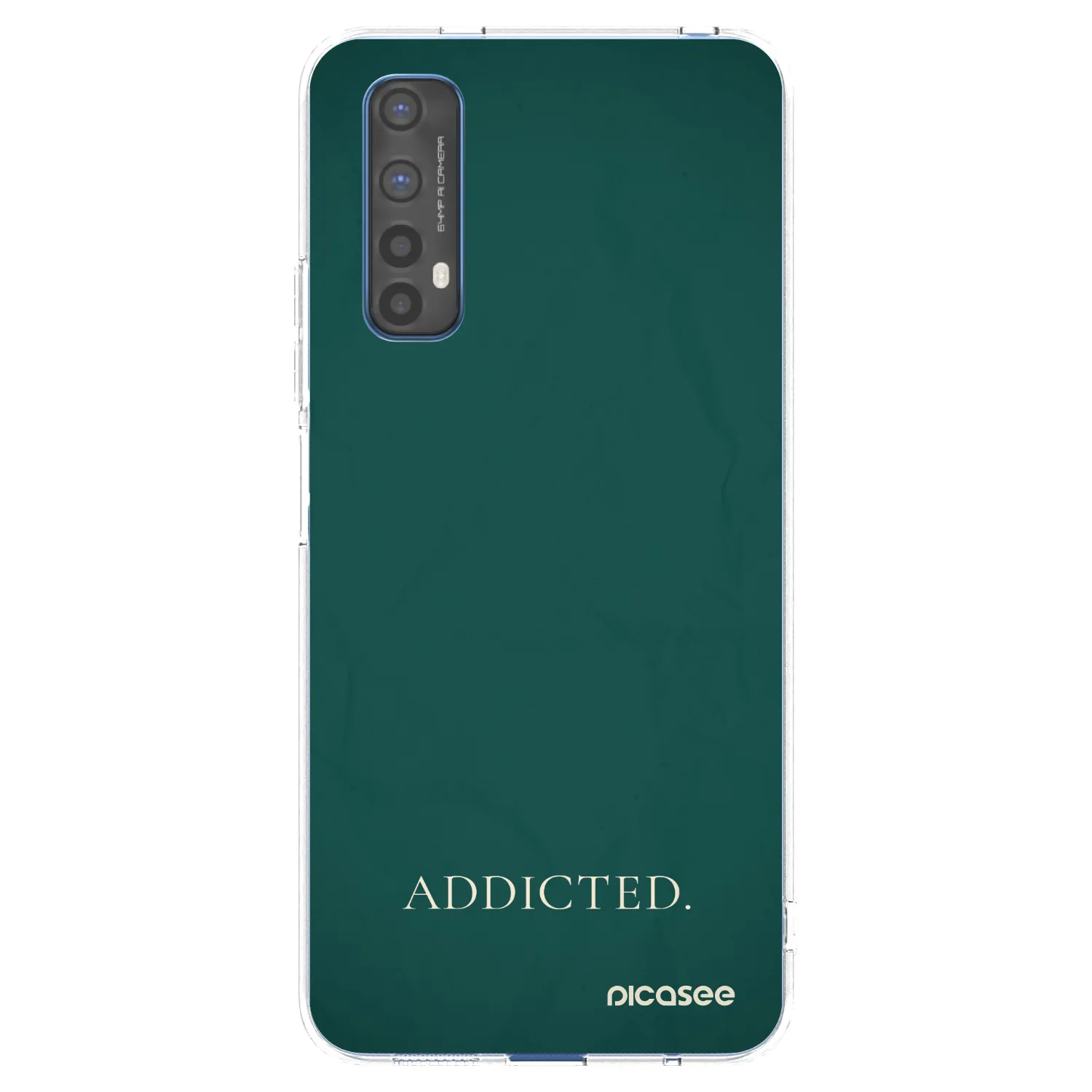 Picasee silikonowe przeźroczyste etui na Realme 7 - Addicted