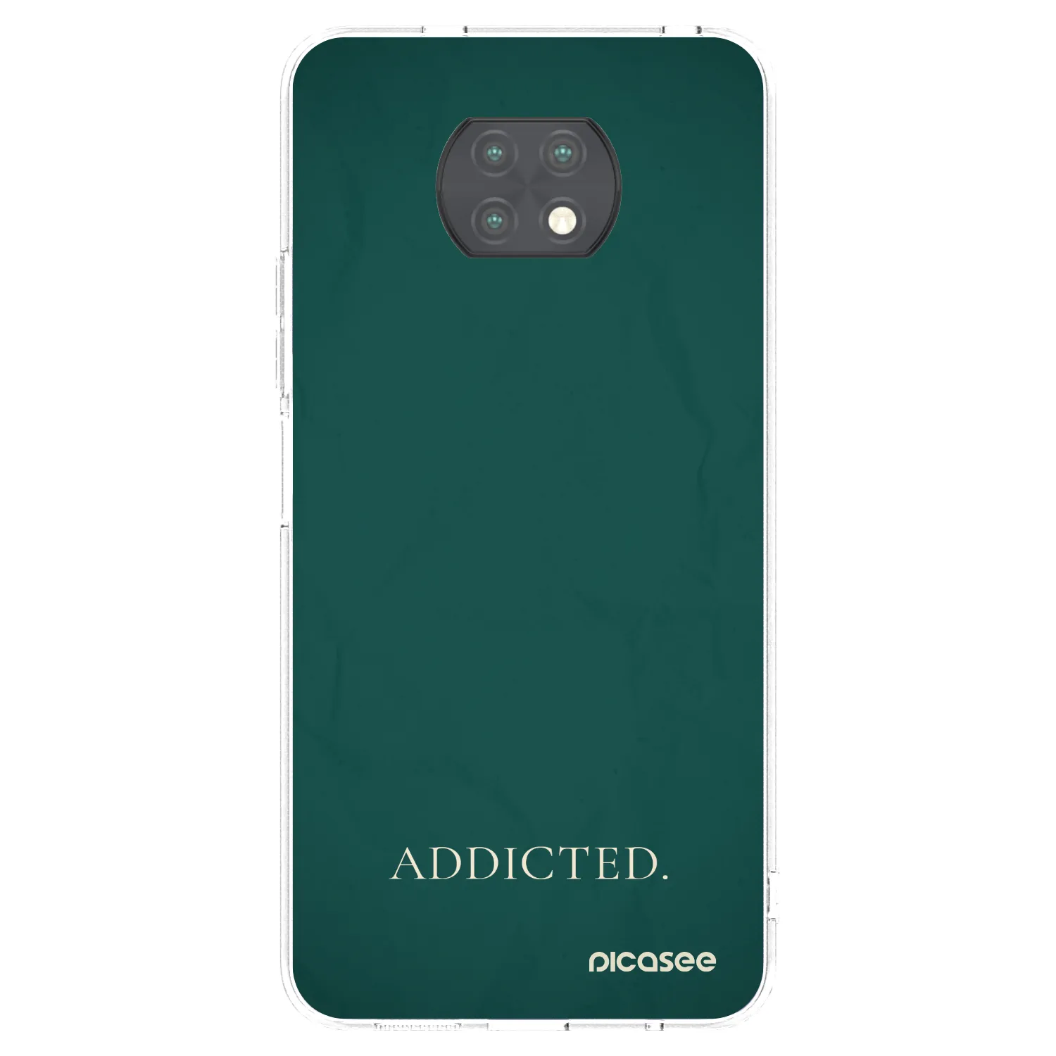 Picasee silikonowe przeźroczyste etui na Xiaomi Redmi Note 9T - Addicted