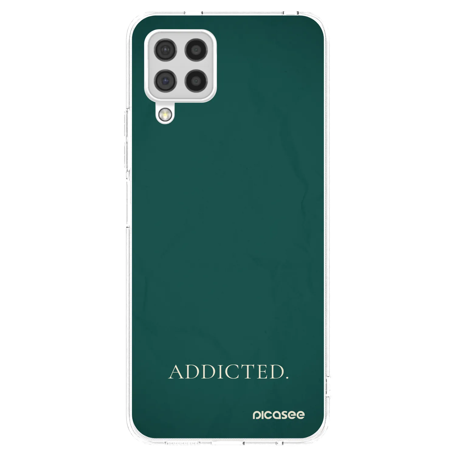 Picasee silikonowe przeźroczyste etui na Samsung Galaxy A22 A225F 4G - Addicted