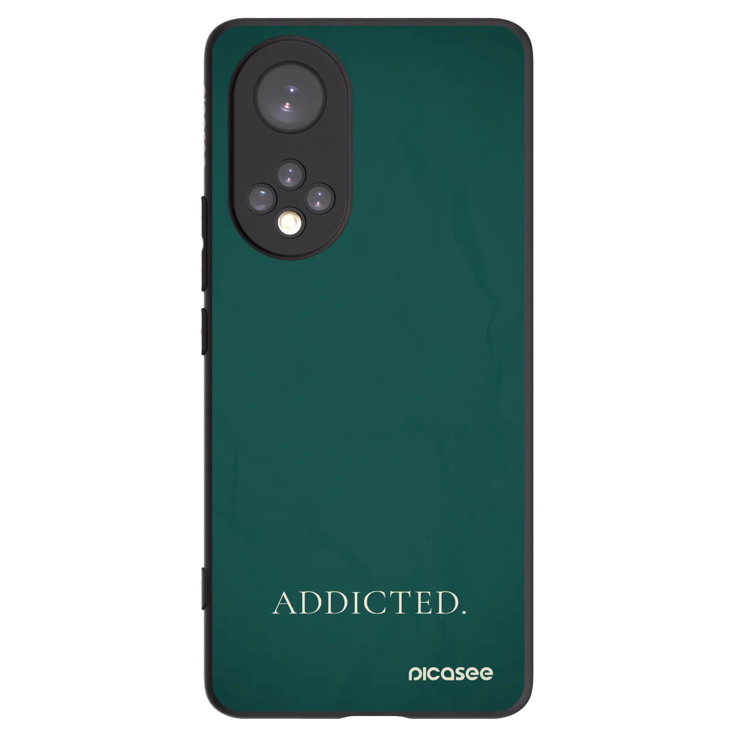 Picasee silikonowe czarne etui na Huawei Nova 9 - Addicted