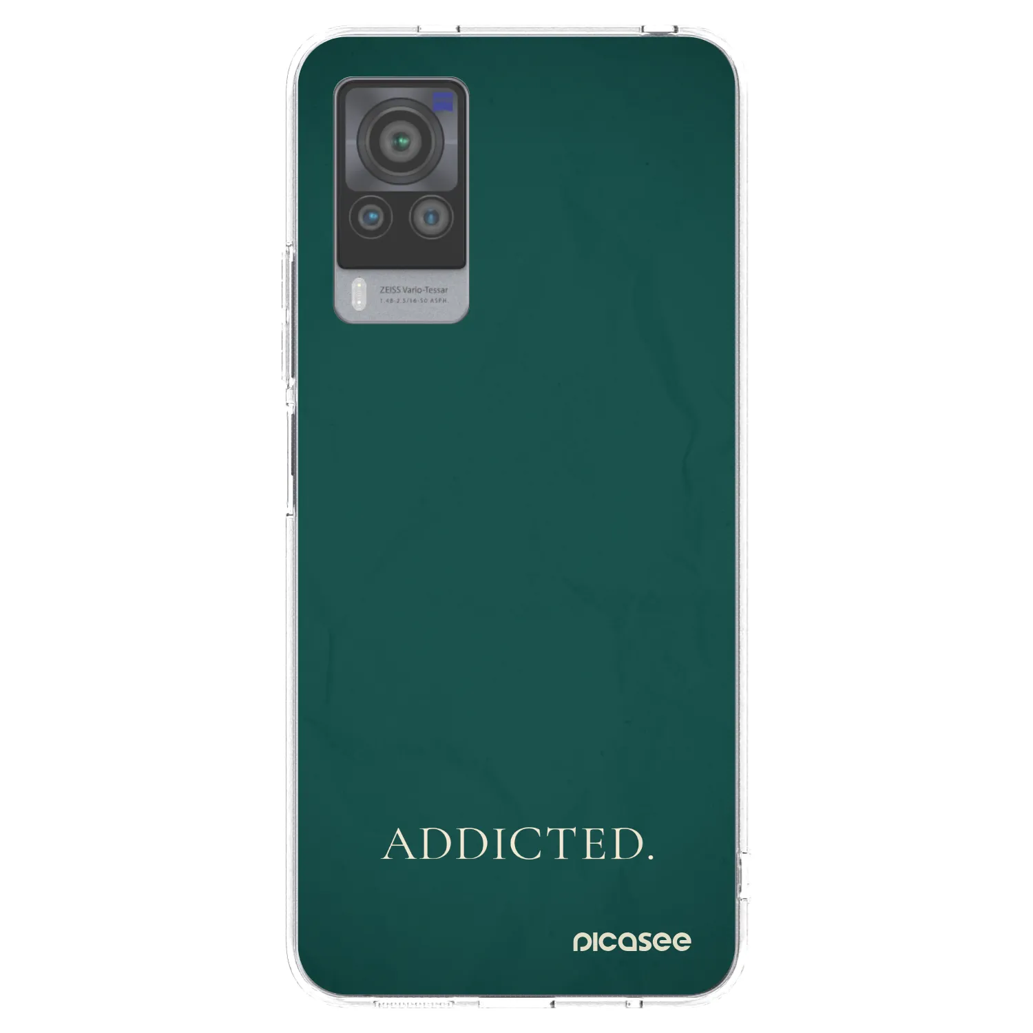 Picasee silikonowe przeźroczyste etui na Vivo X60 Pro 5G - Addicted