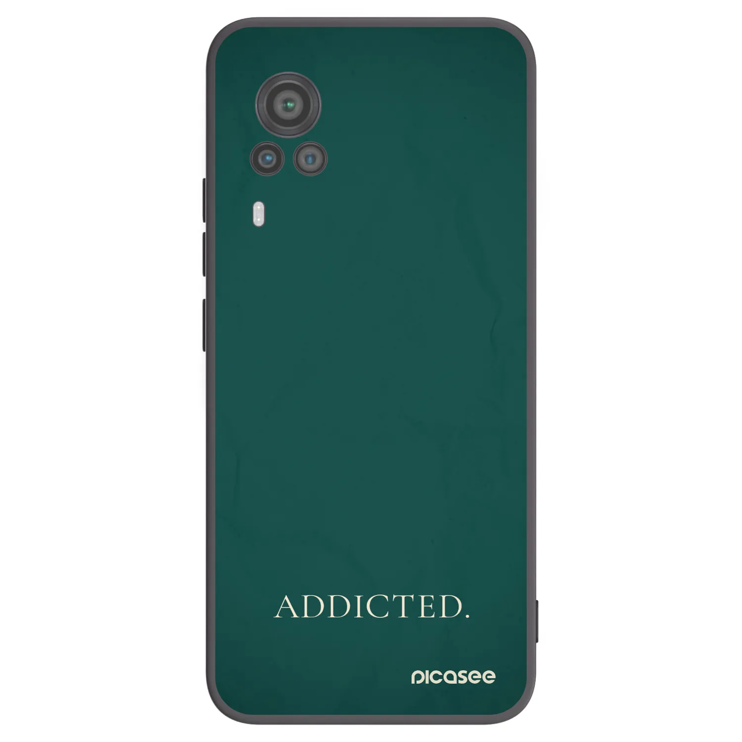 Picasee silikonowe czarne etui na Vivo X60 Pro 5G - Addicted