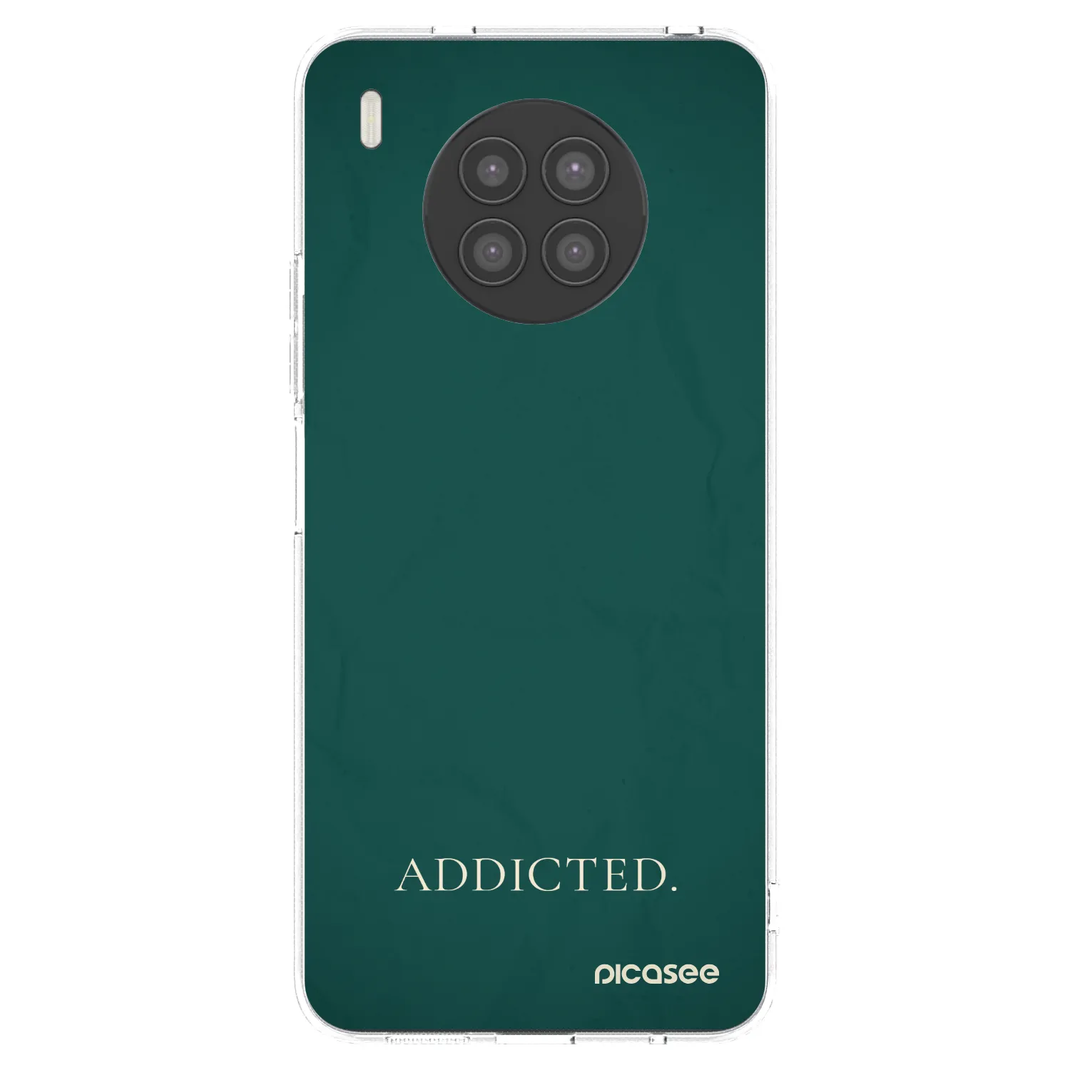 Picasee silikonowe przeźroczyste etui na Huawei Nova 8i - Addicted