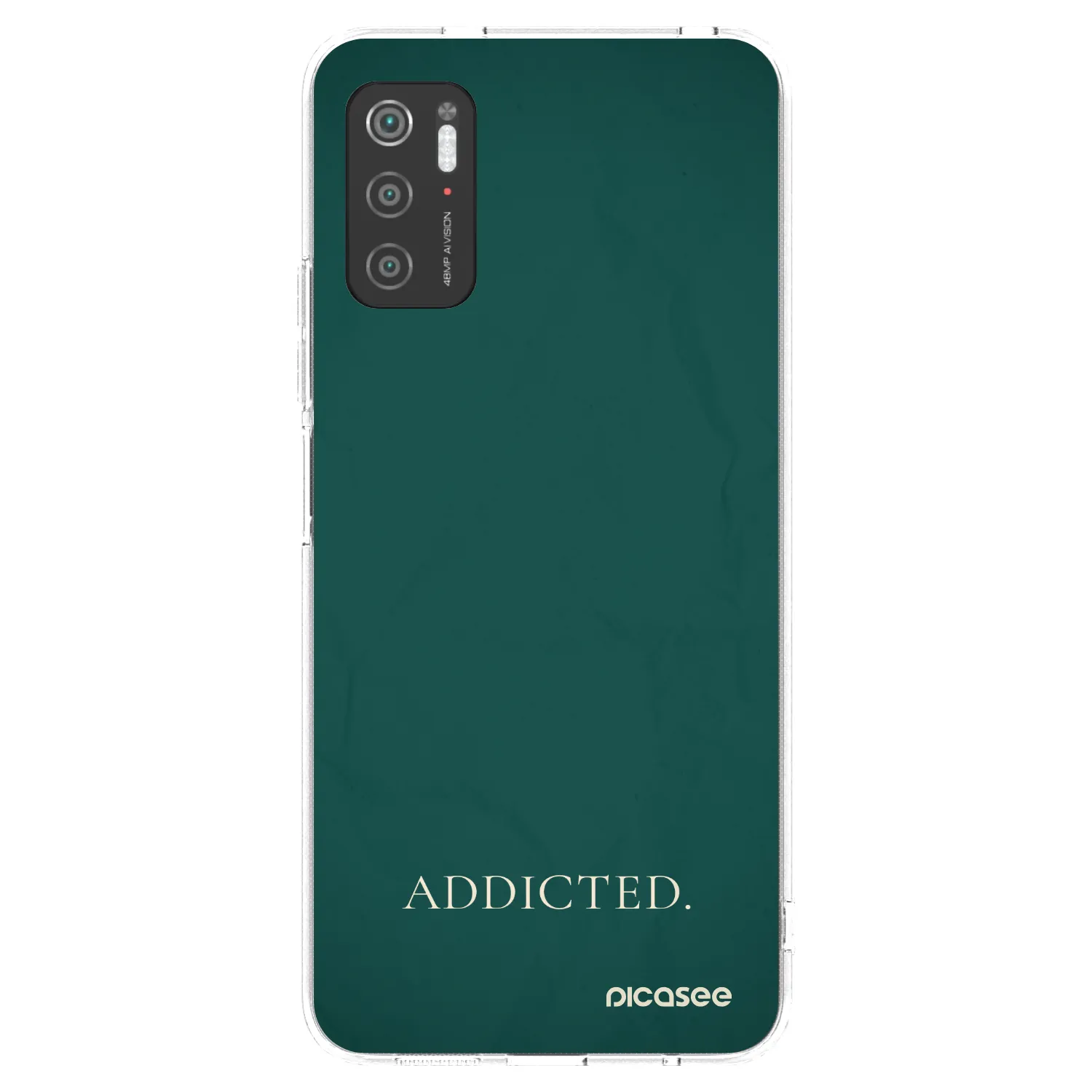 Picasee silikonowe przeźroczyste etui na Xiaomi Poco M3 Pro 5G - Addicted