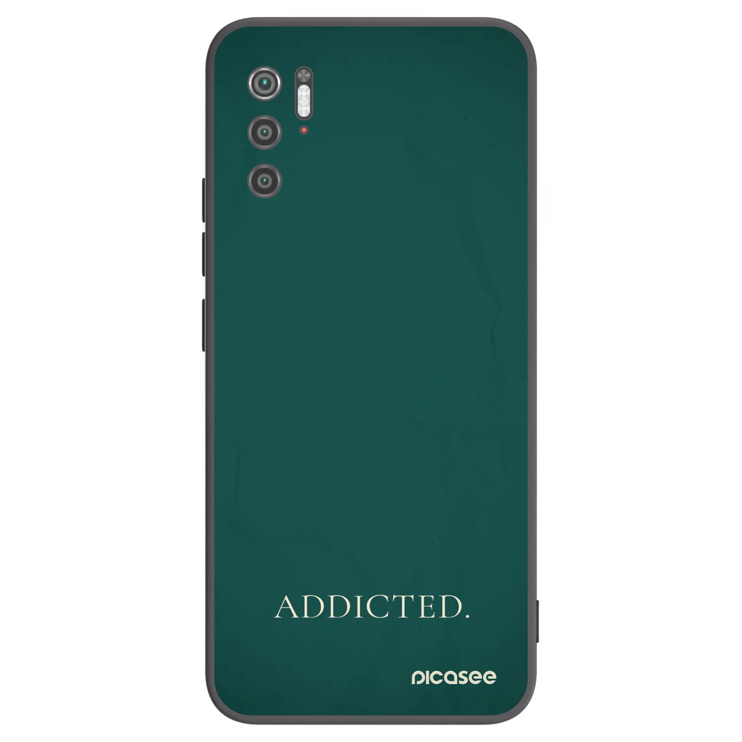 Picasee silikonowe czarne etui na Xiaomi Poco M3 Pro 5G - Addicted