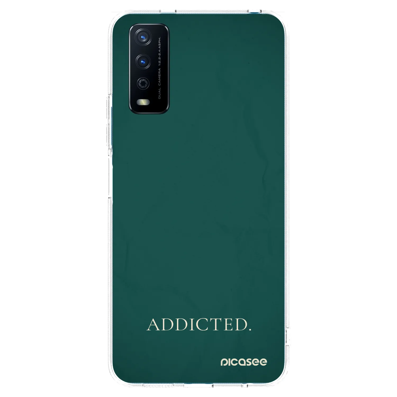Picasee silikonowe przeźroczyste etui na Vivo Y11s - Addicted