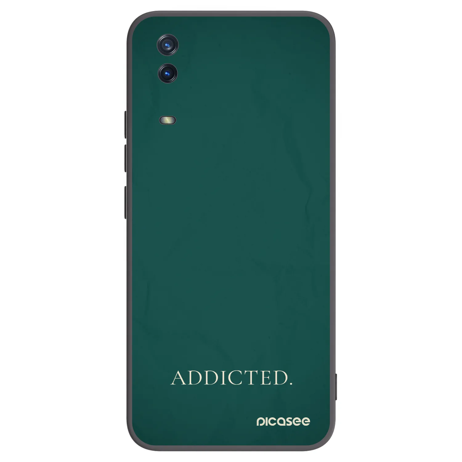 Picasee silikonowe czarne etui na Vivo Y11s - Addicted