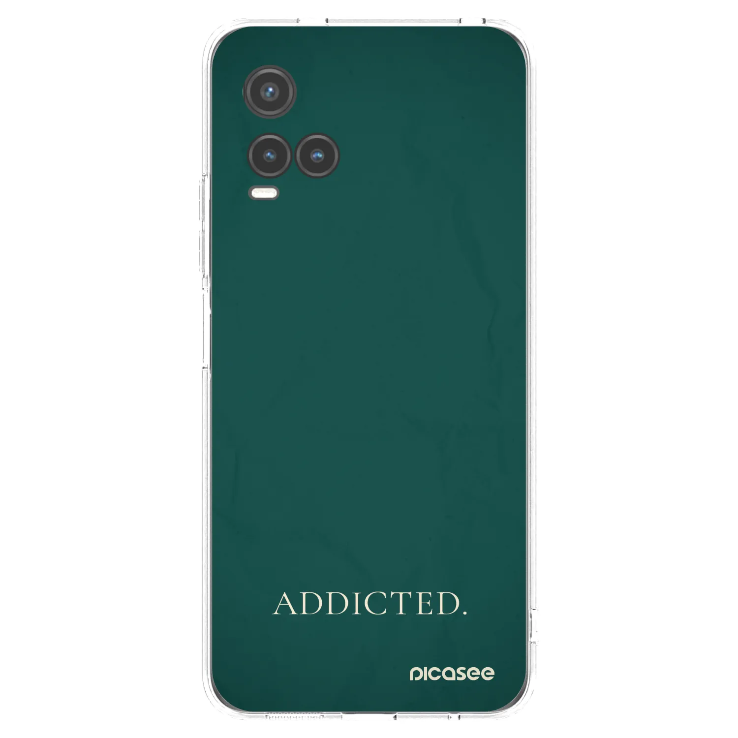 Picasee silikonowe przeźroczyste etui na Vivo Y33s - Addicted