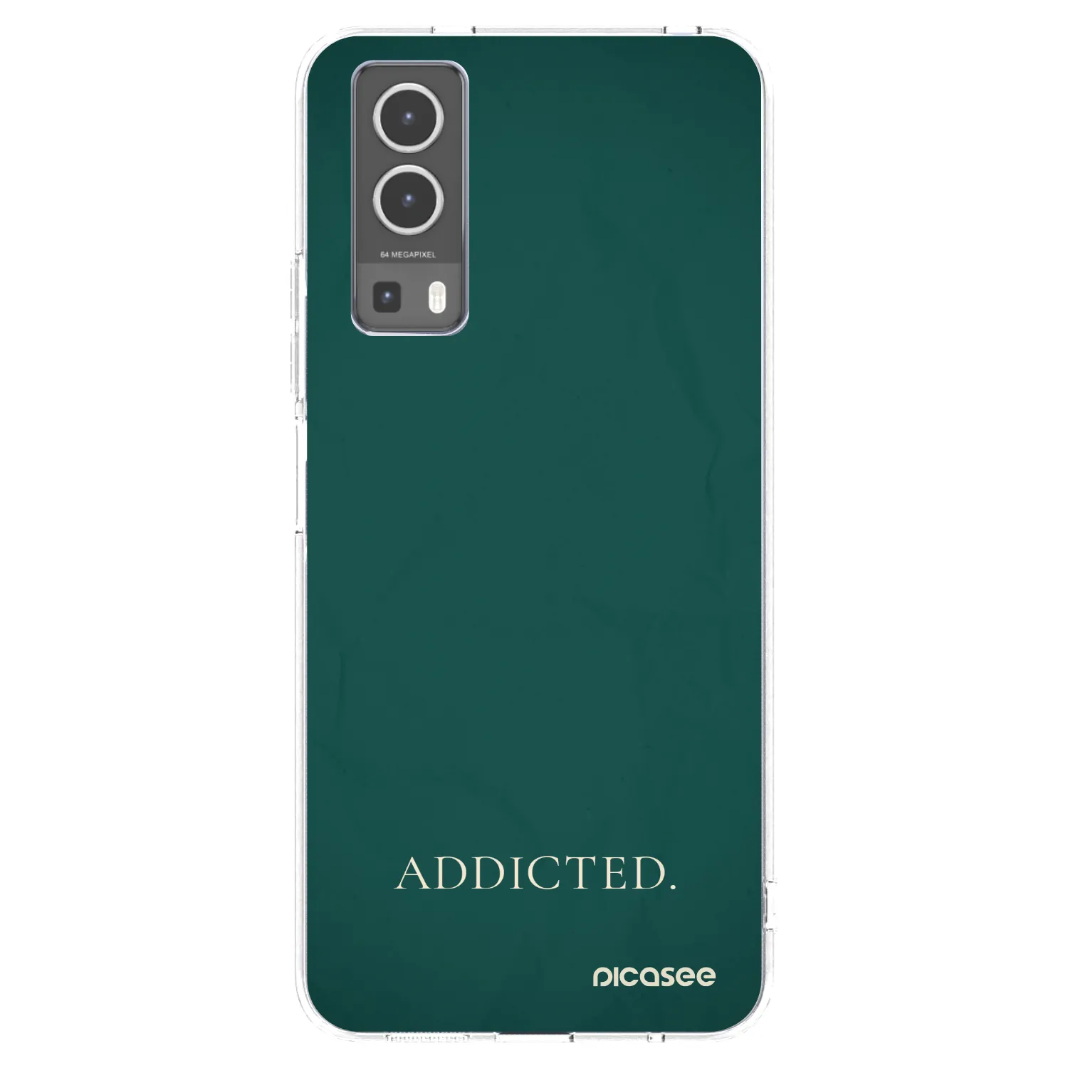 Picasee silikonowe przeźroczyste etui na Vivo Y72 5G - Addicted