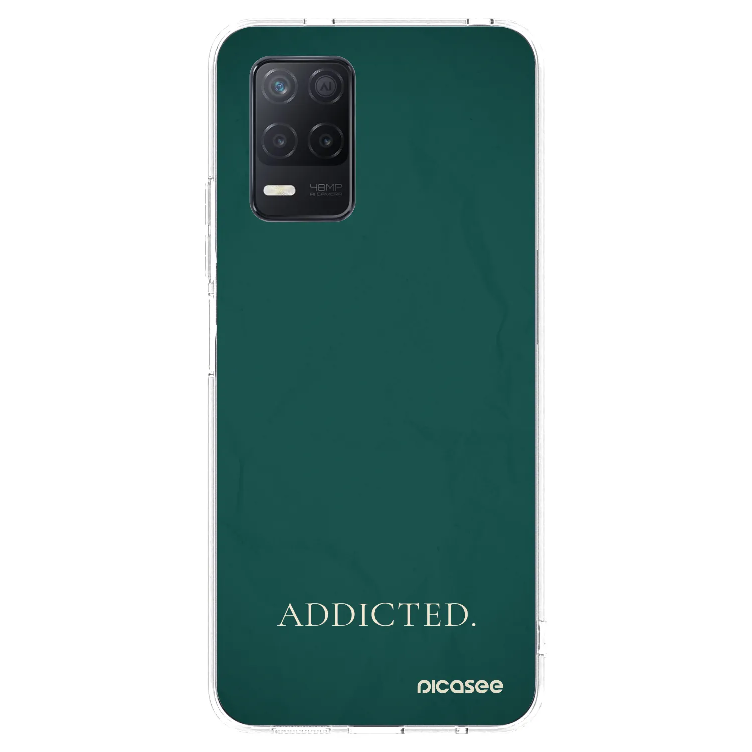 Picasee silikonowe przeźroczyste etui na Realme 8 5G - Addicted