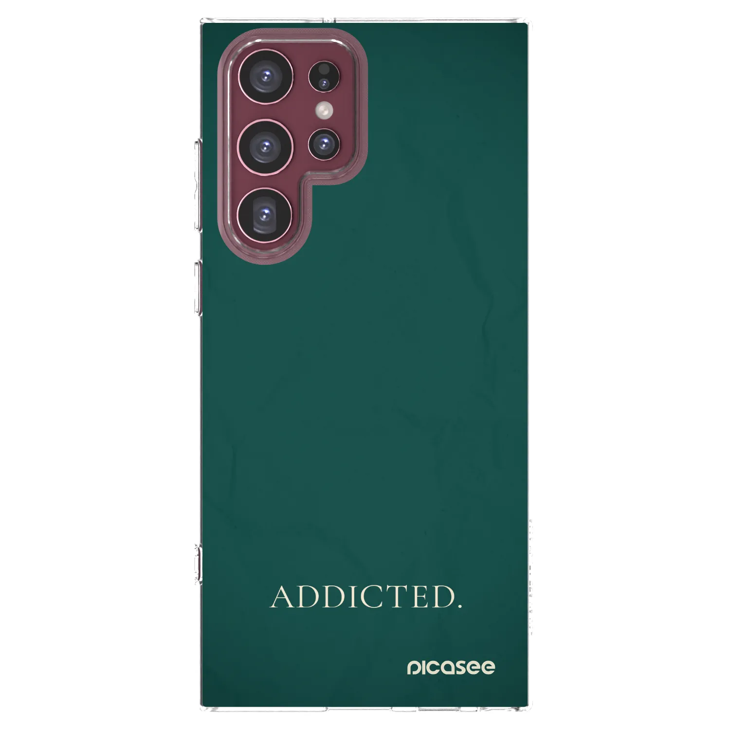 Picasee silikonowe przeźroczyste etui na Samsung Galaxy S22 Ultra 5G - Addicted
