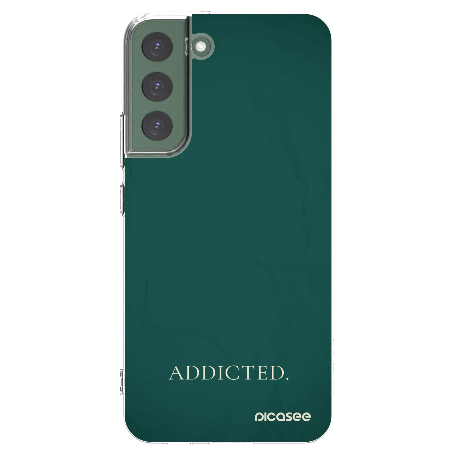 Picasee silikonowe przeźroczyste etui na Samsung Galaxy S22+ 5G - Addicted