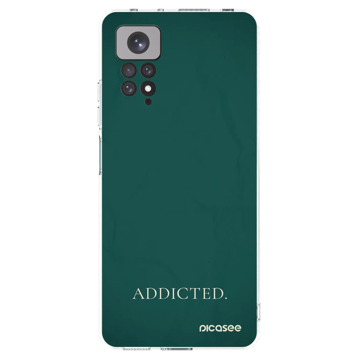 Picasee silikonowe przeźroczyste etui na Xiaomi Redmi Note 11S 4G - Addicted