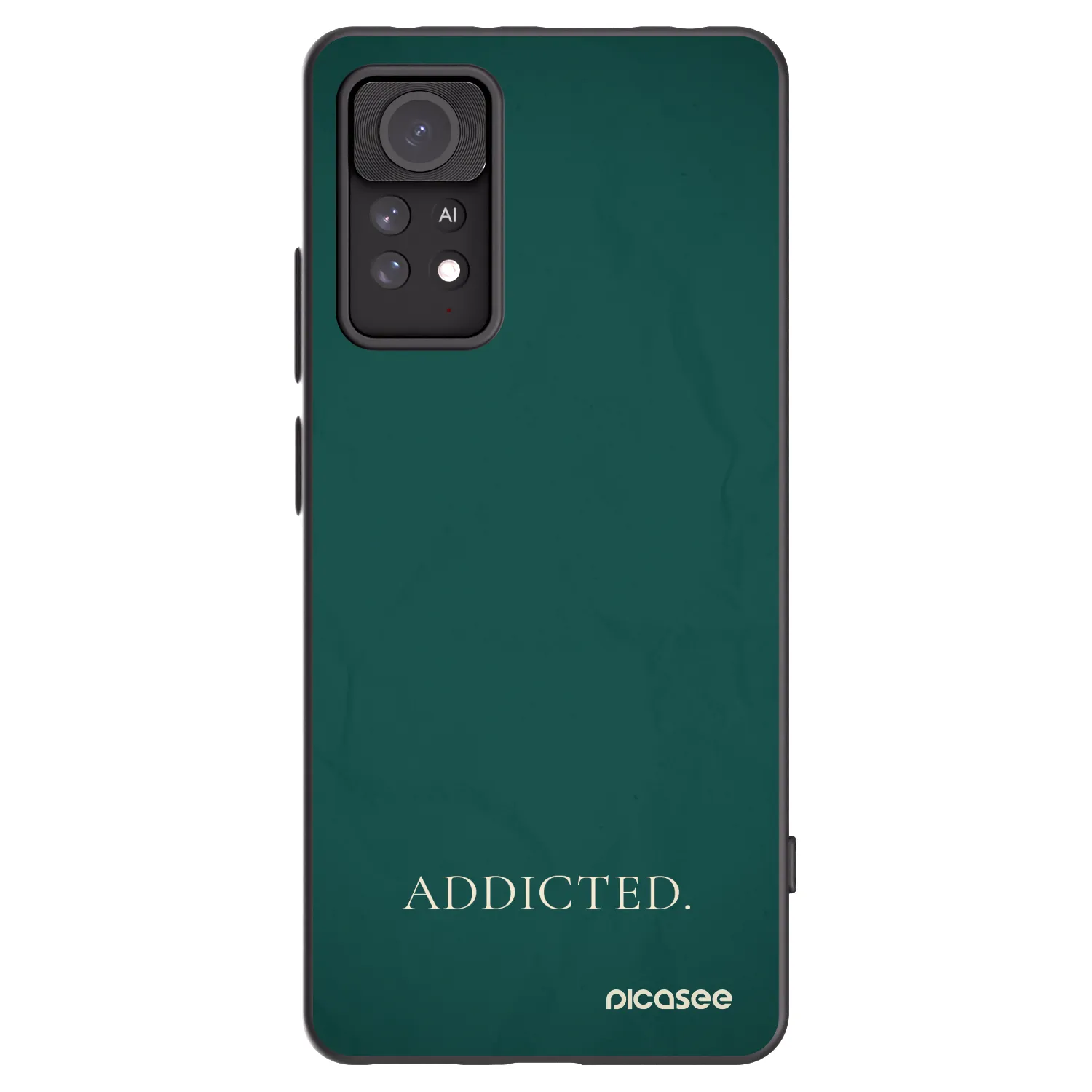 Picasee silikonowe czarne etui na Xiaomi Redmi Note 11 Pro 5G - Addicted