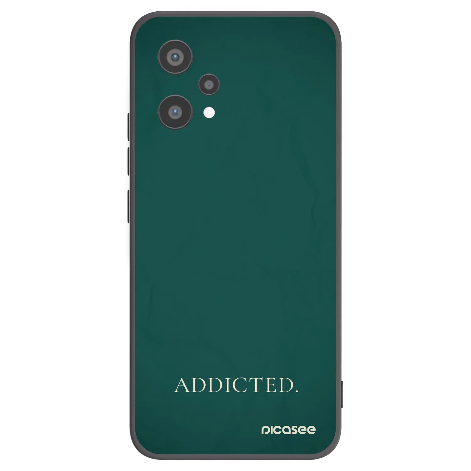 Picasee silikonowe czarne etui na Realme 9 Pro 5G - Addicted