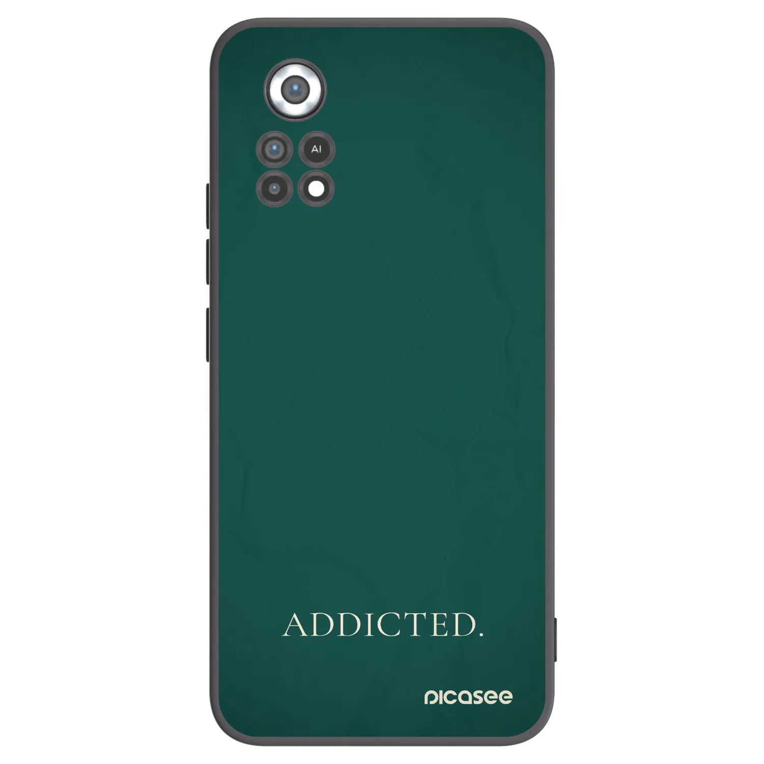 Picasee silikonowe czarne etui na Xiaomi Poco X4 Pro 5G - Addicted