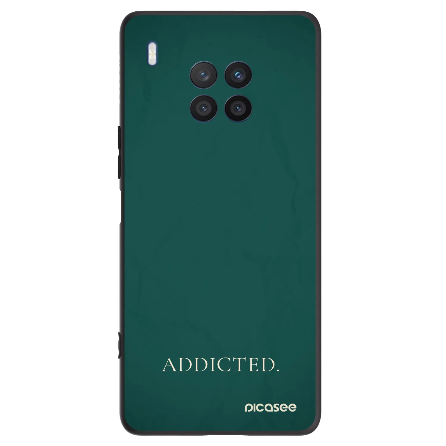Picasee silikonowe czarne etui na Honor 50 Lite - Addicted