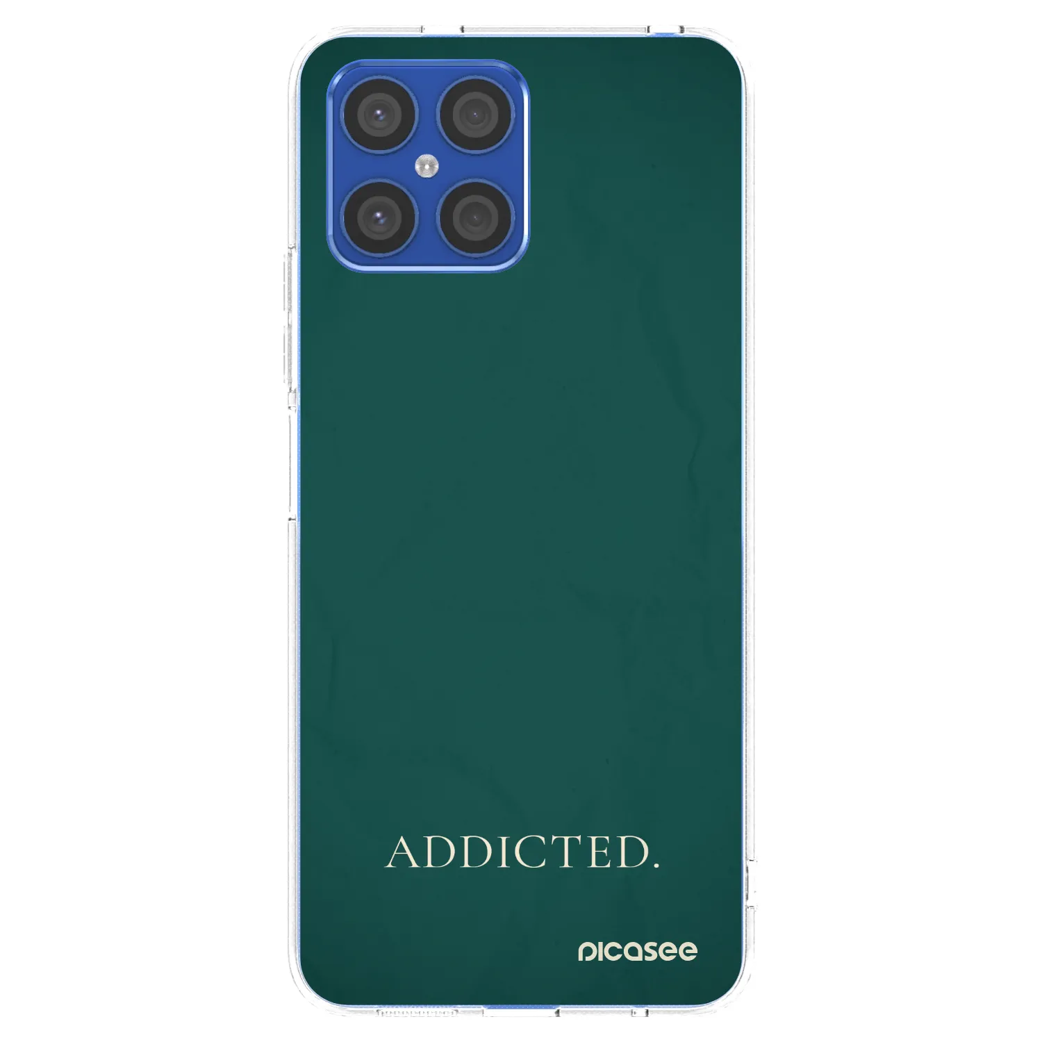 Picasee silikonowe przeźroczyste etui na Honor X8 4G - Addicted