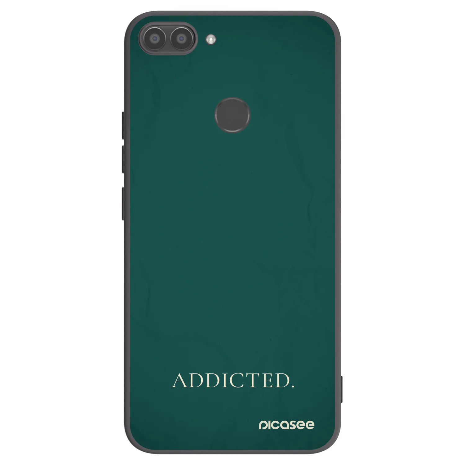 Picasee silikonowe czarne etui na Huawei P Smart - Addicted