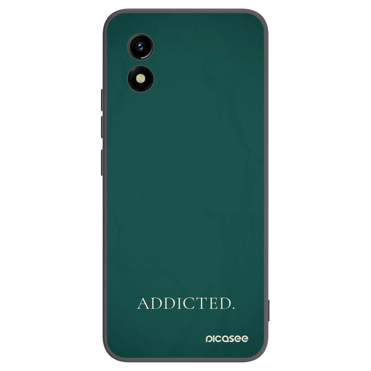 Picasee silikonowe czarne etui na Vivo Y01 - Addicted