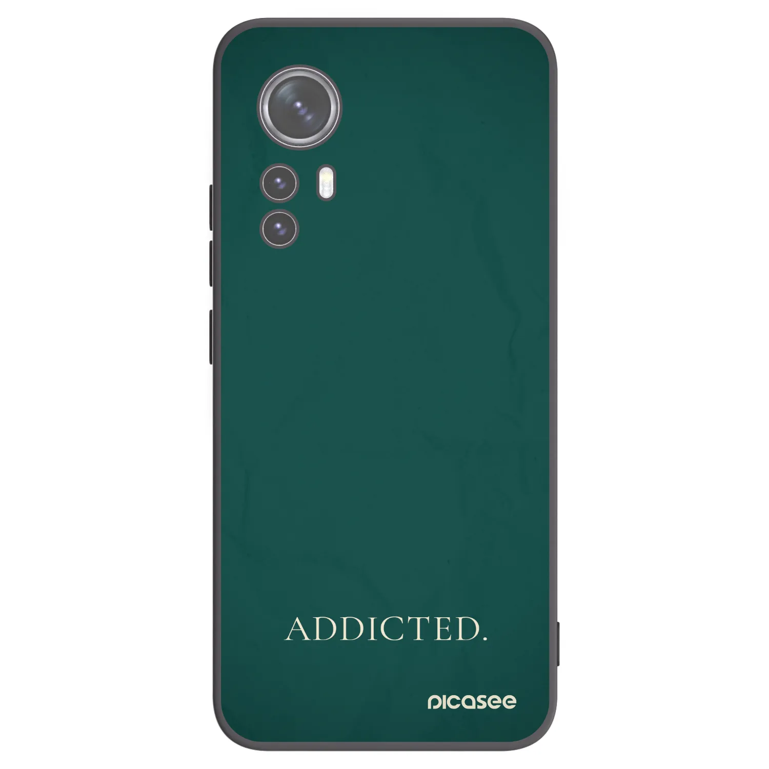 Picasee silikonowe czarne etui na Xiaomi 12X - Addicted