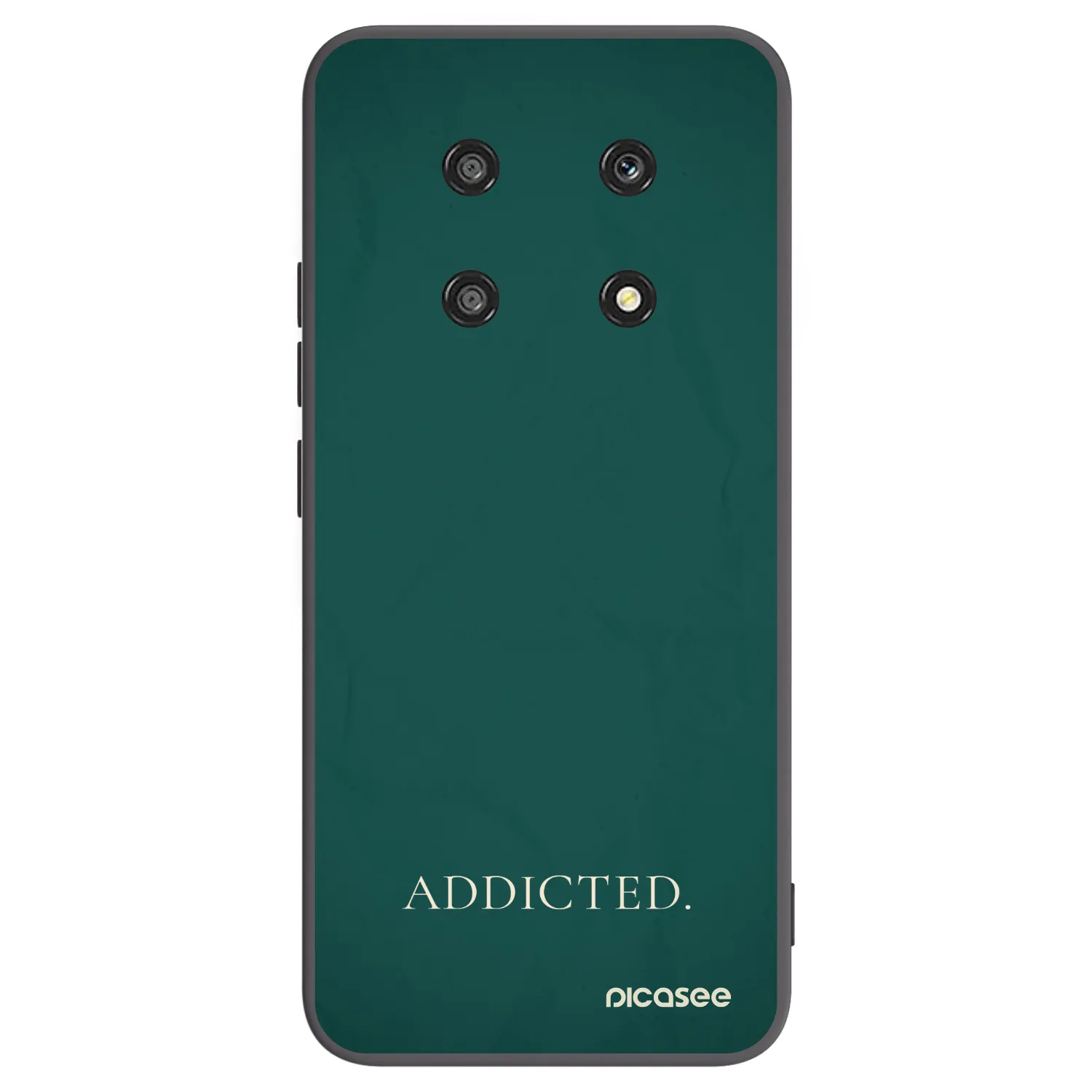 Picasee silikonowe czarne etui na Honor Magic4 Lite 5G - Addicted