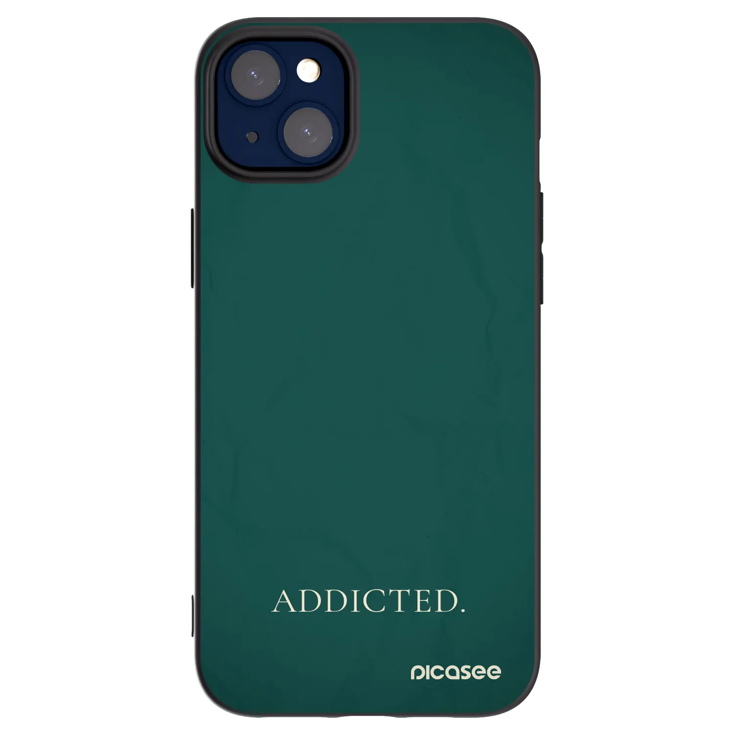 Picasee silikonowe czarne etui na Apple iPhone 14 Plus - Addicted