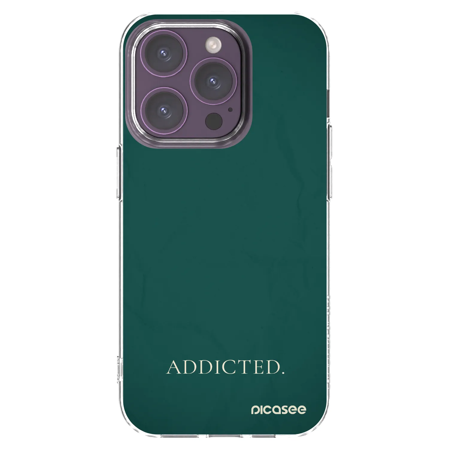 Picasee silikonowe przeźroczyste etui na Apple iPhone 14 Pro - Addicted