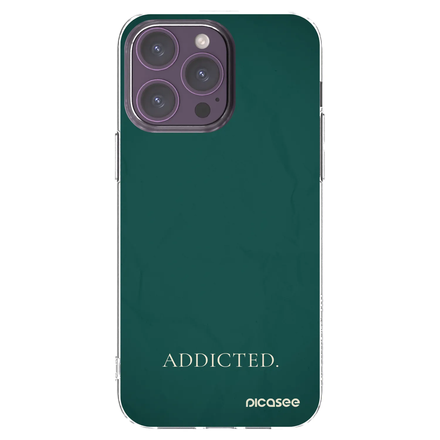 Picasee silikonowe przeźroczyste etui na Apple iPhone 14 Pro Max - Addicted
