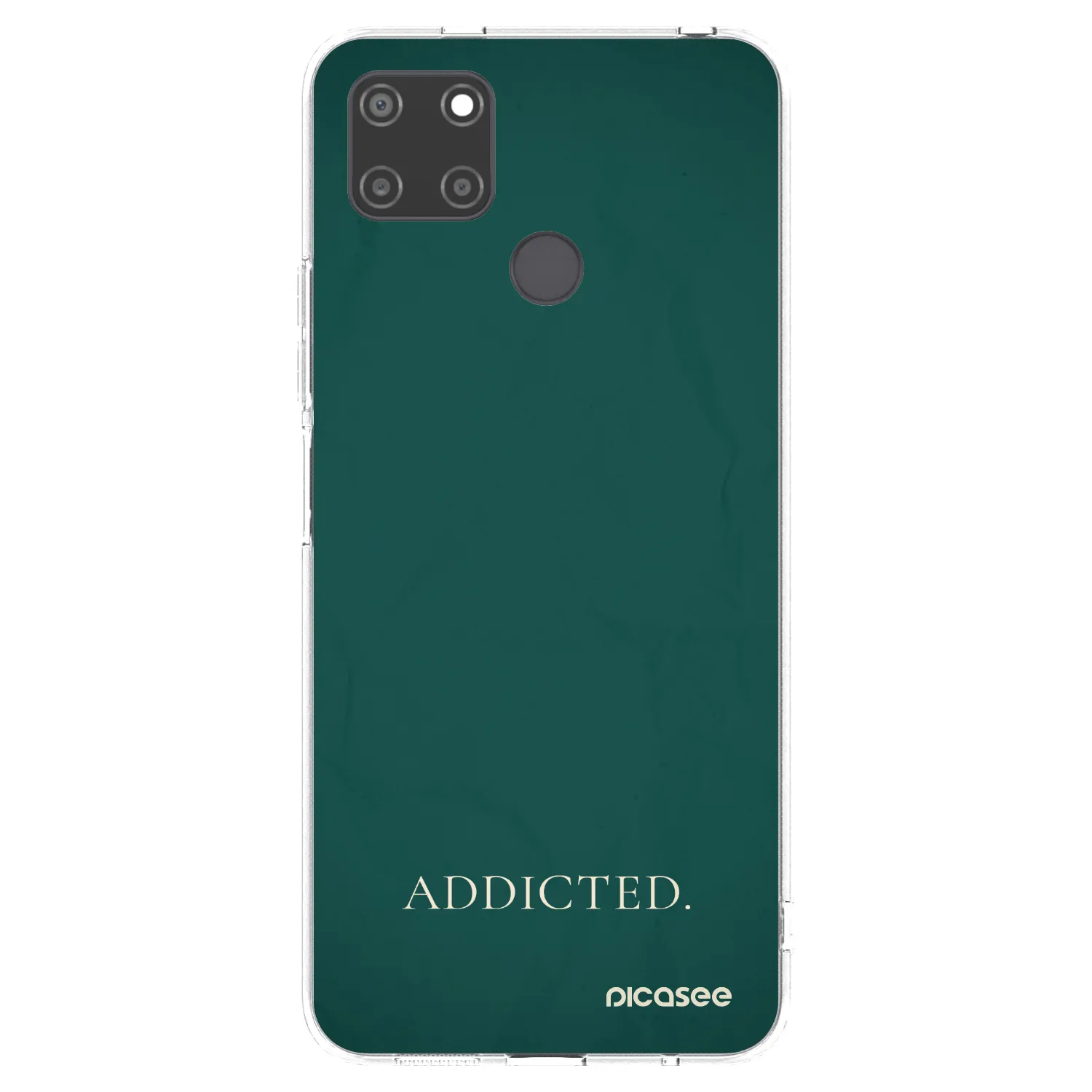Picasee silikonowe przeźroczyste etui na Realme C21Y - Addicted