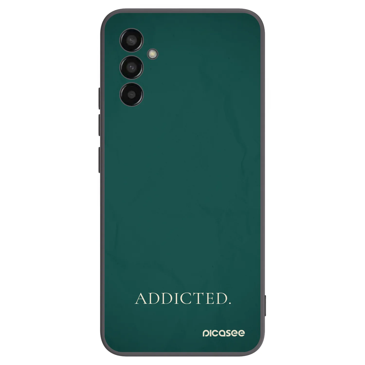Picasee silikonowe czarne etui na Samsung Galaxy M13 M135F - Addicted