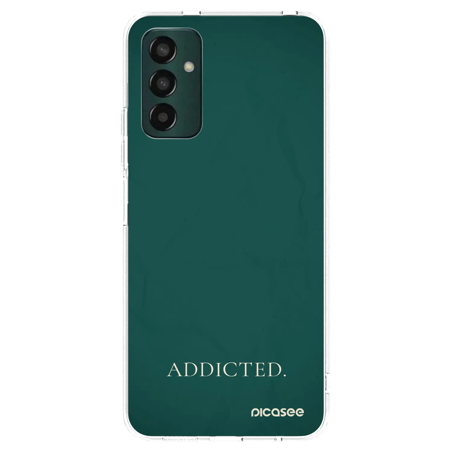 Picasee silikonowe przeźroczyste etui na Samsung Galaxy M13 M135F - Addicted