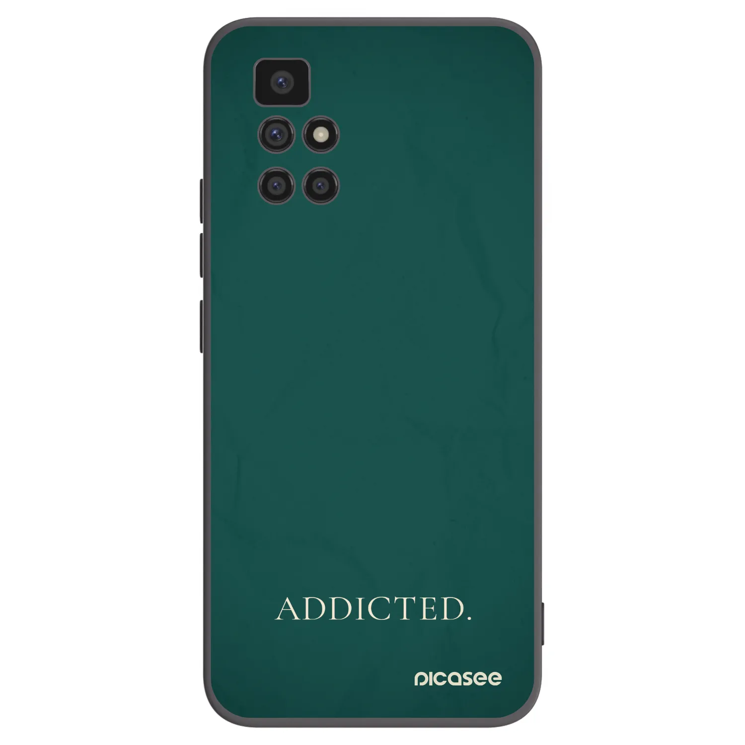 Picasee silikonowe czarne etui na Xiaomi Redmi 10 (2022) - Addicted