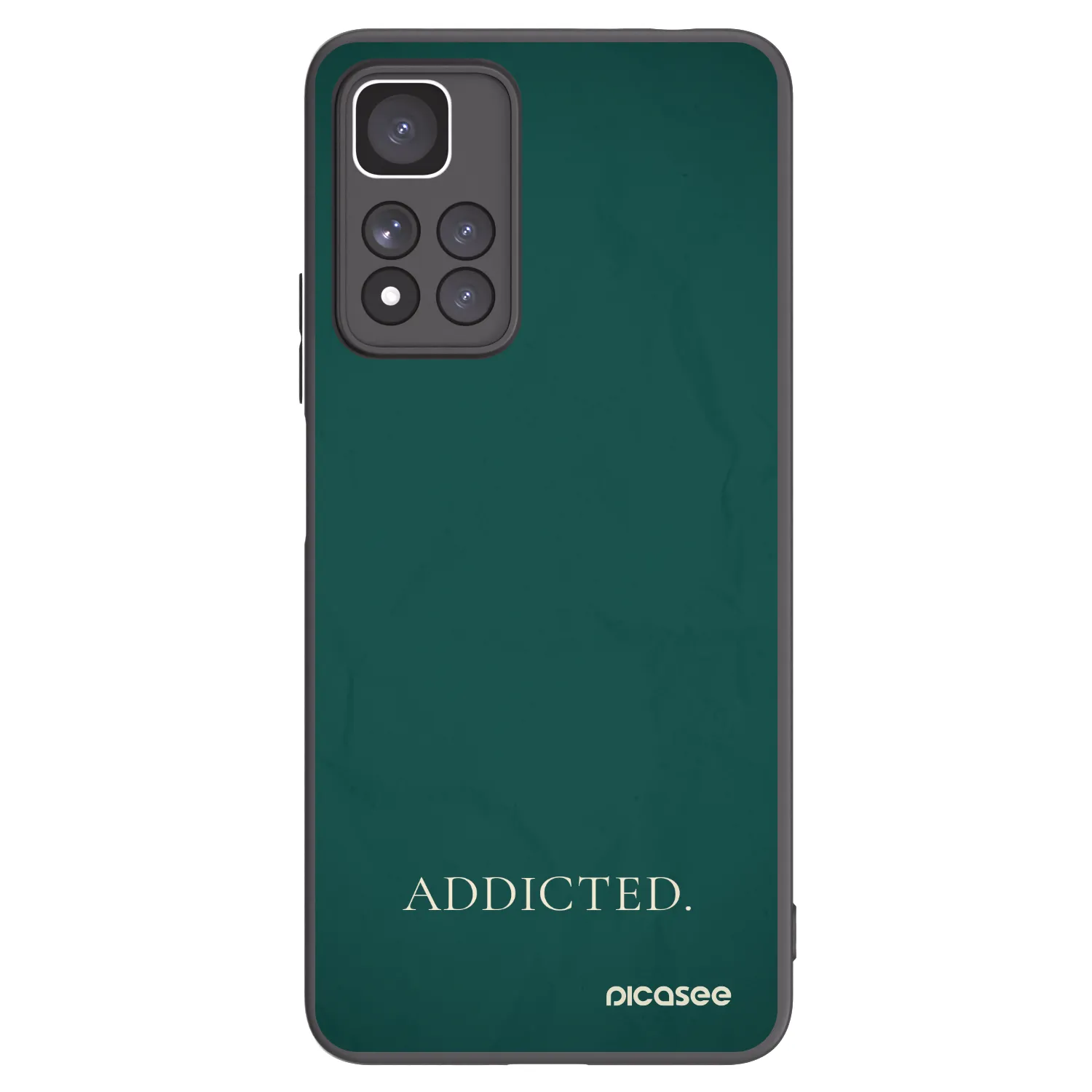 Picasee silikonowe czarne etui na Xiaomi Redmi Note 11 Pro+ 5G - Addicted