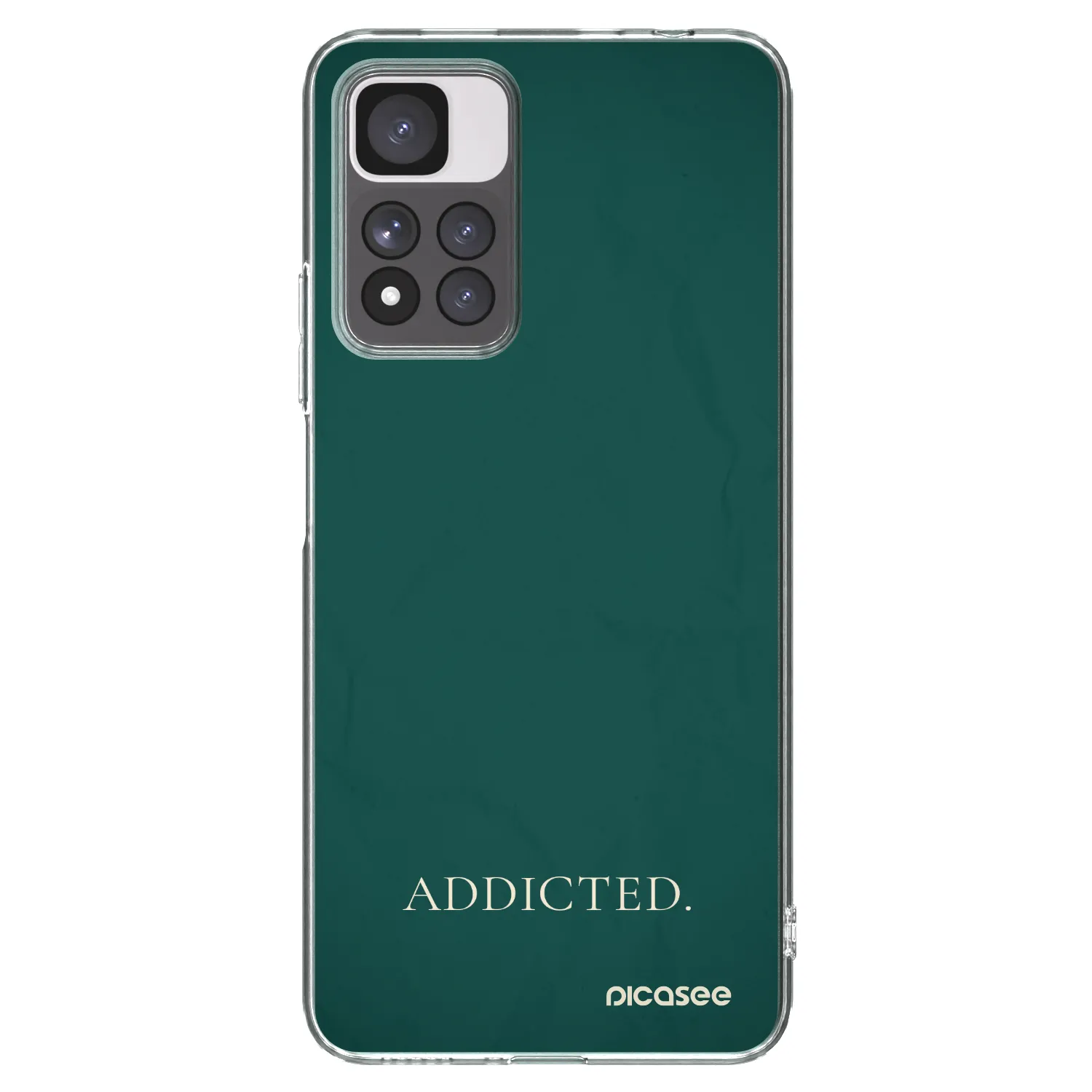 Picasee silikonowe przeźroczyste etui na Xiaomi Redmi Note 11 Pro+ 5G - Addicted